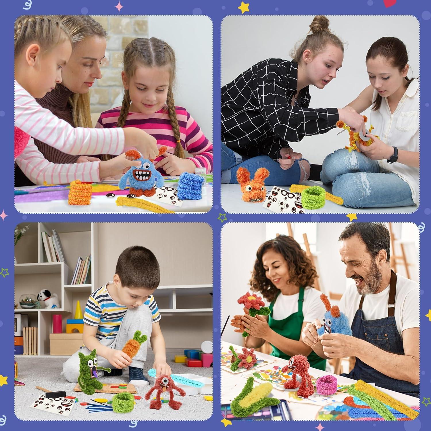 Kit de Manualidades 12 Pcs Limpiapipas Jumbo QY 150 cm