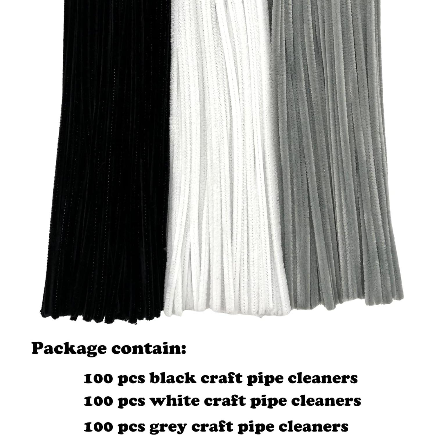 300 Limpiadores de Tubos Chenille Apedoixy 30cm 6mm Manualidades