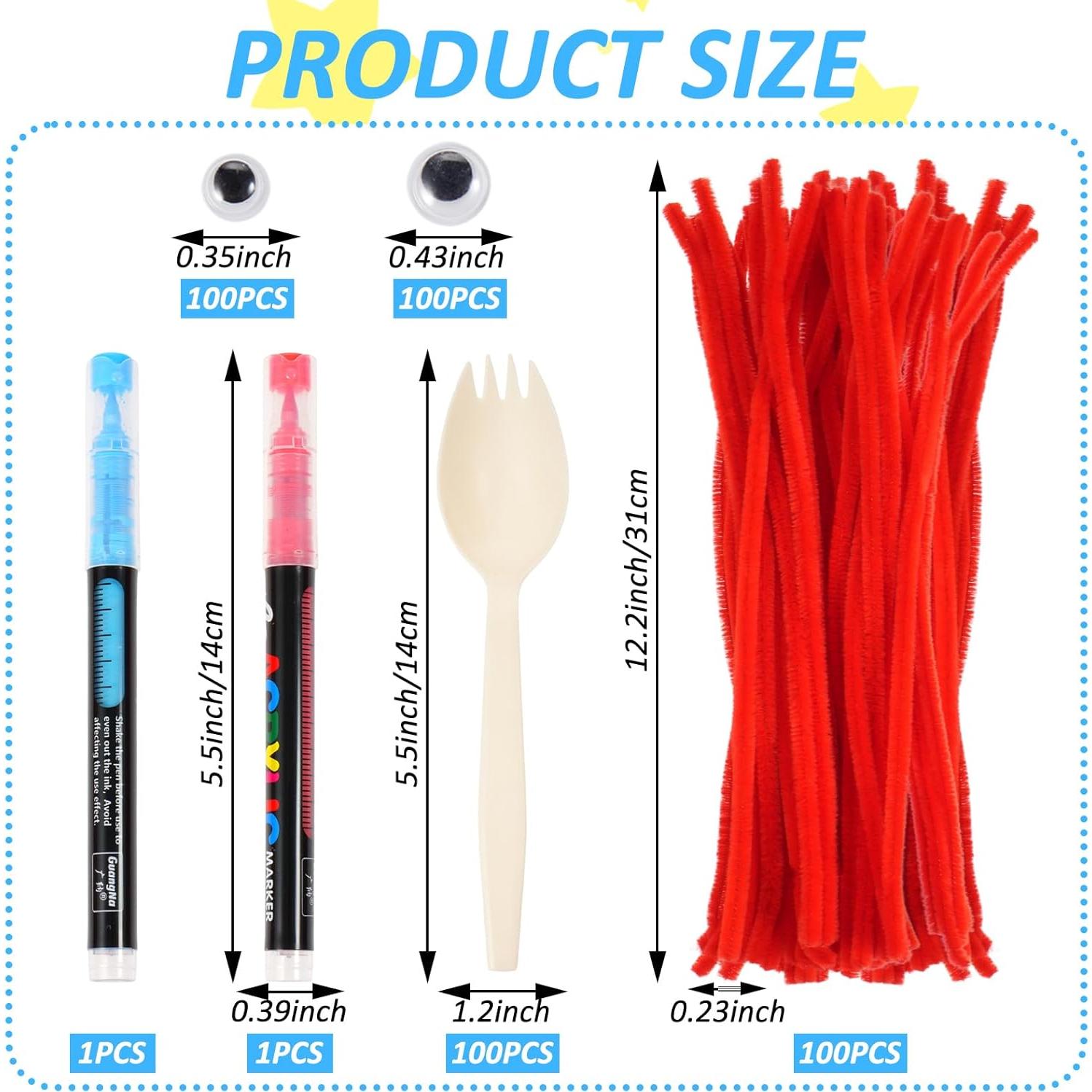 Kit de Manualidades 100 Piezas YEXEXINM con Sporks y Ojos Móviles