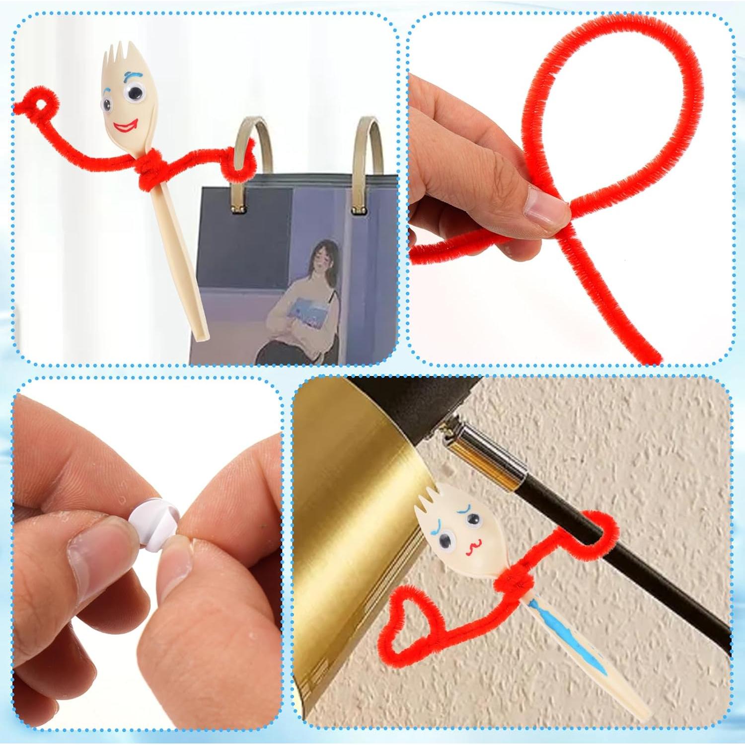 Kit de Manualidades 100 Piezas YEXEXINM con Sporks y Ojos Móviles