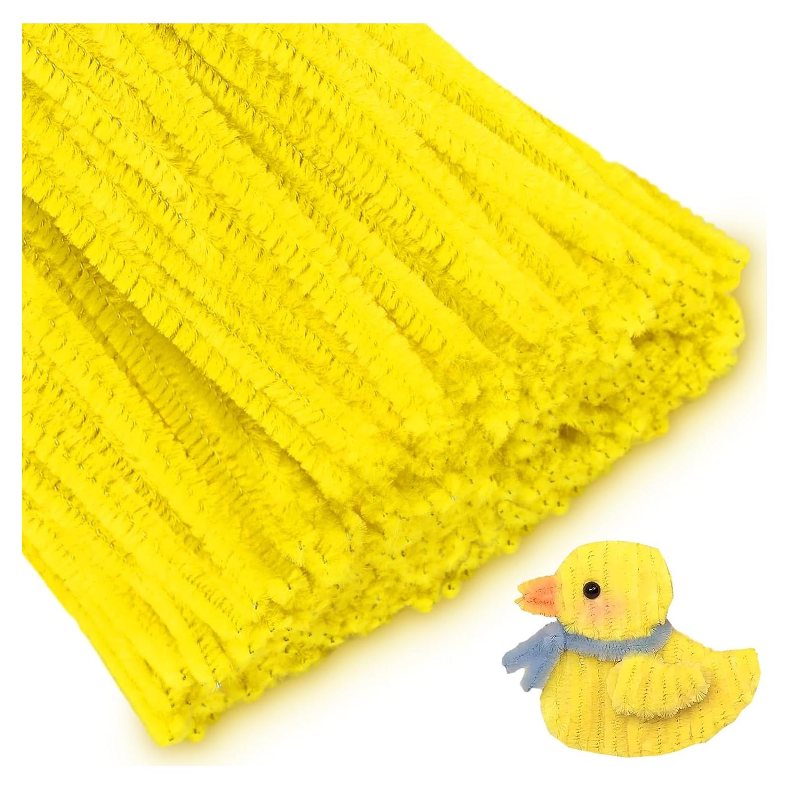 Limpiapipas Amarillos Chenille Whaline 300 Piezas 30 cm