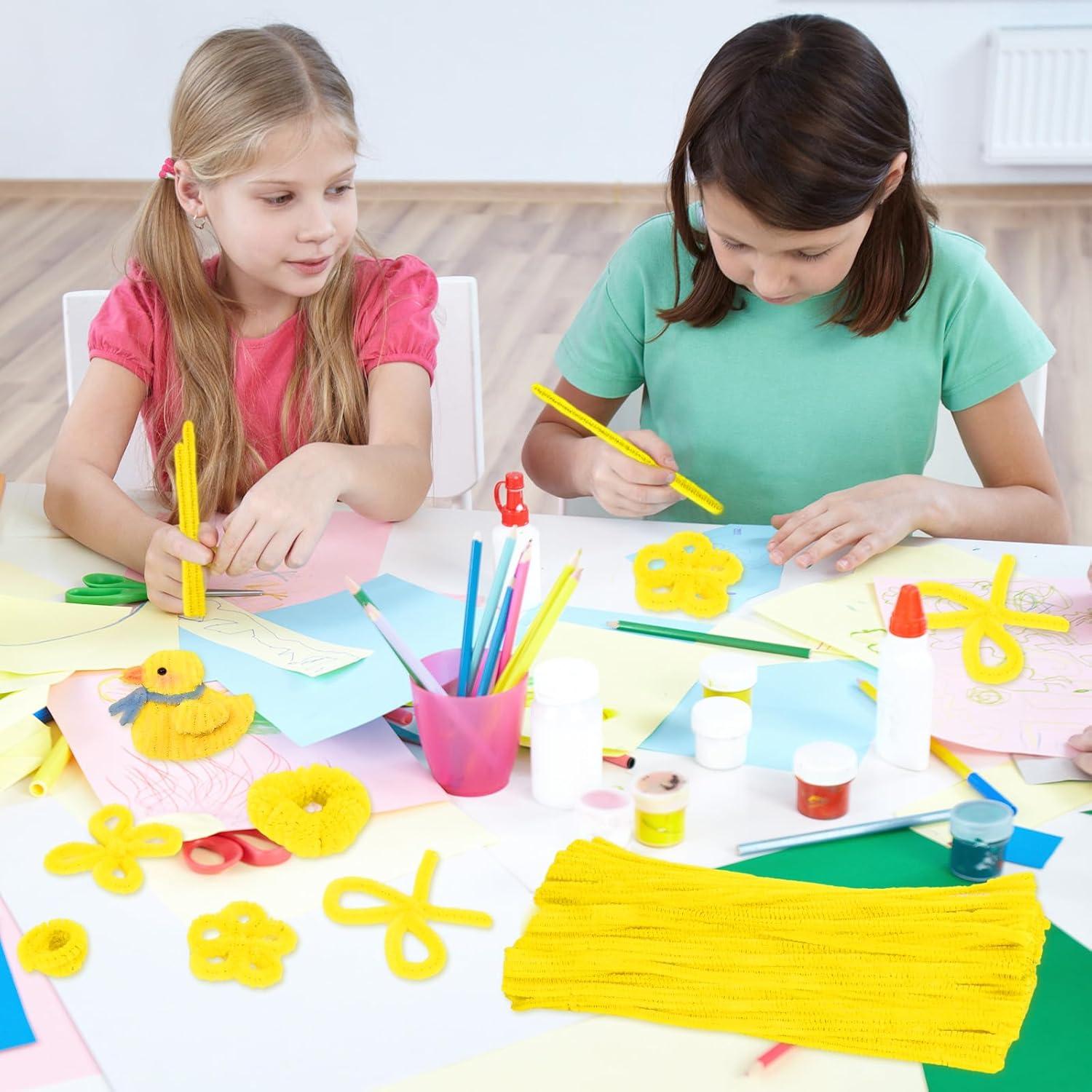 Limpiapipas Amarillos Chenille Whaline 300 Piezas 30 cm