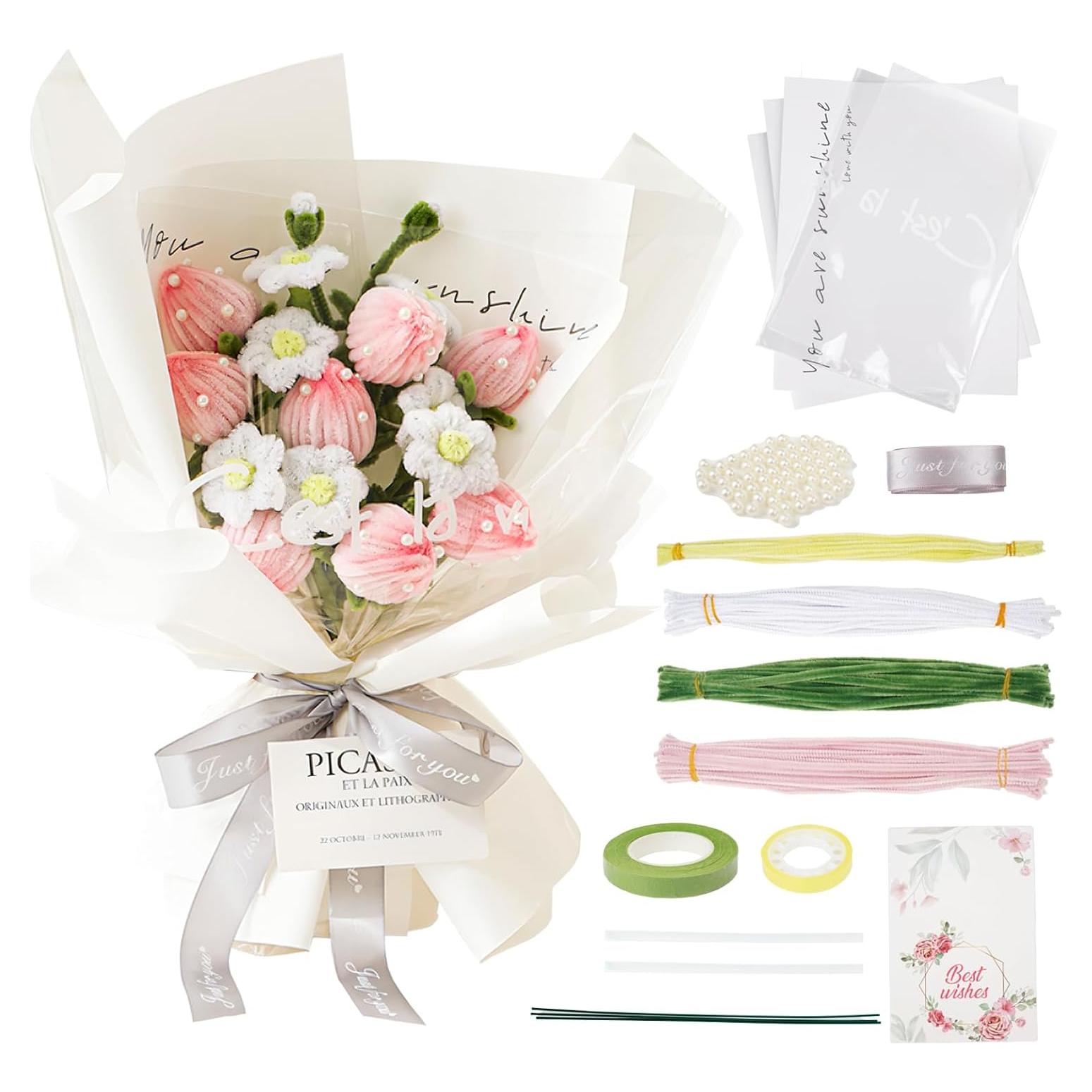 Kit de Manualidades Aodse 128 Piezas Limpiapipas Fresa DIY