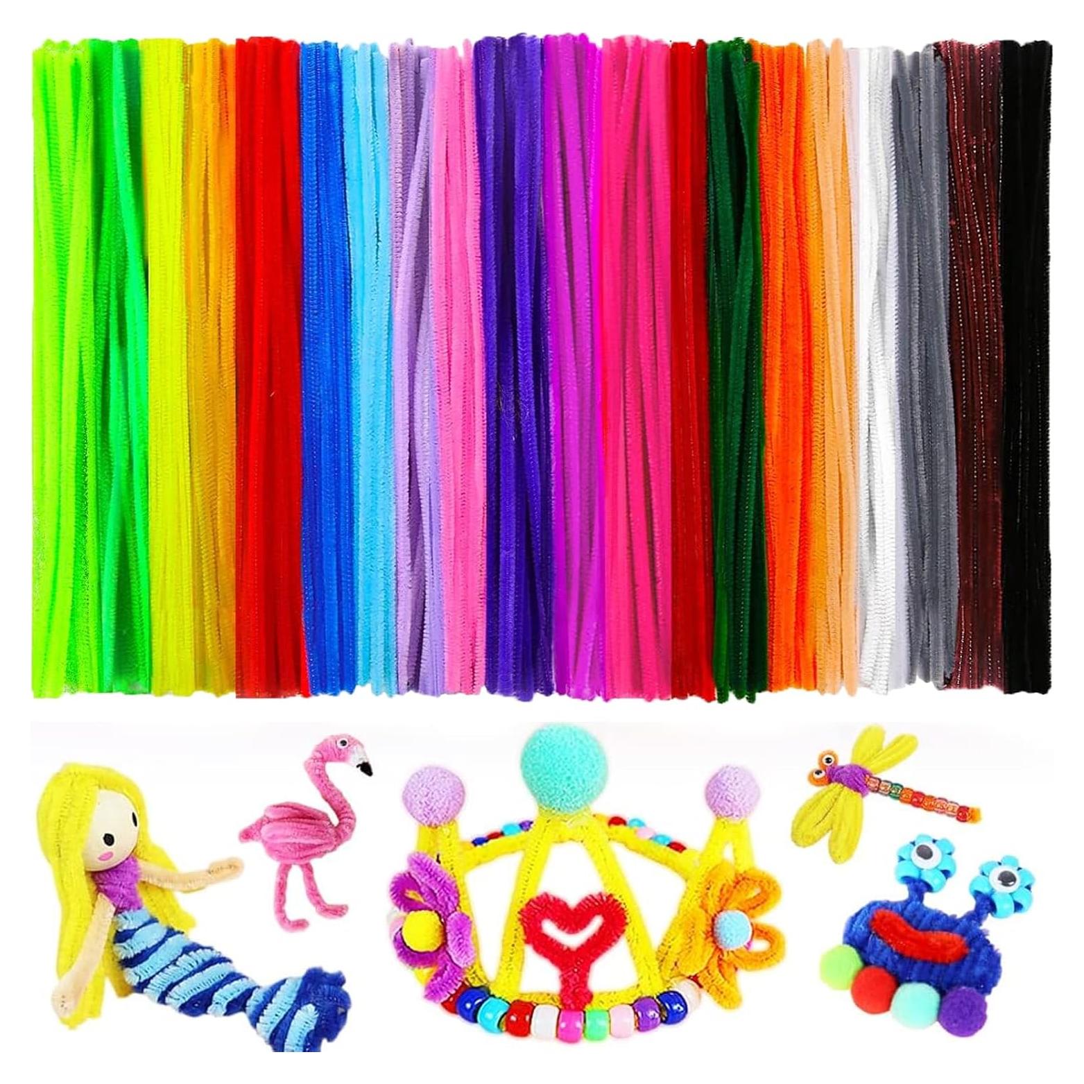 1200 Limpiapipas Multicolor WOPPLXY 6mm x 30cm Manualidades