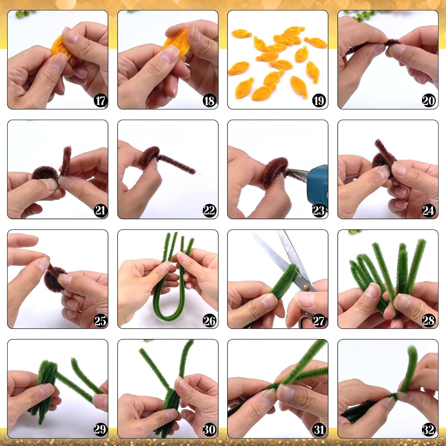 Kit de 200 Limpiapipas TOAOB para Manualidades DIY