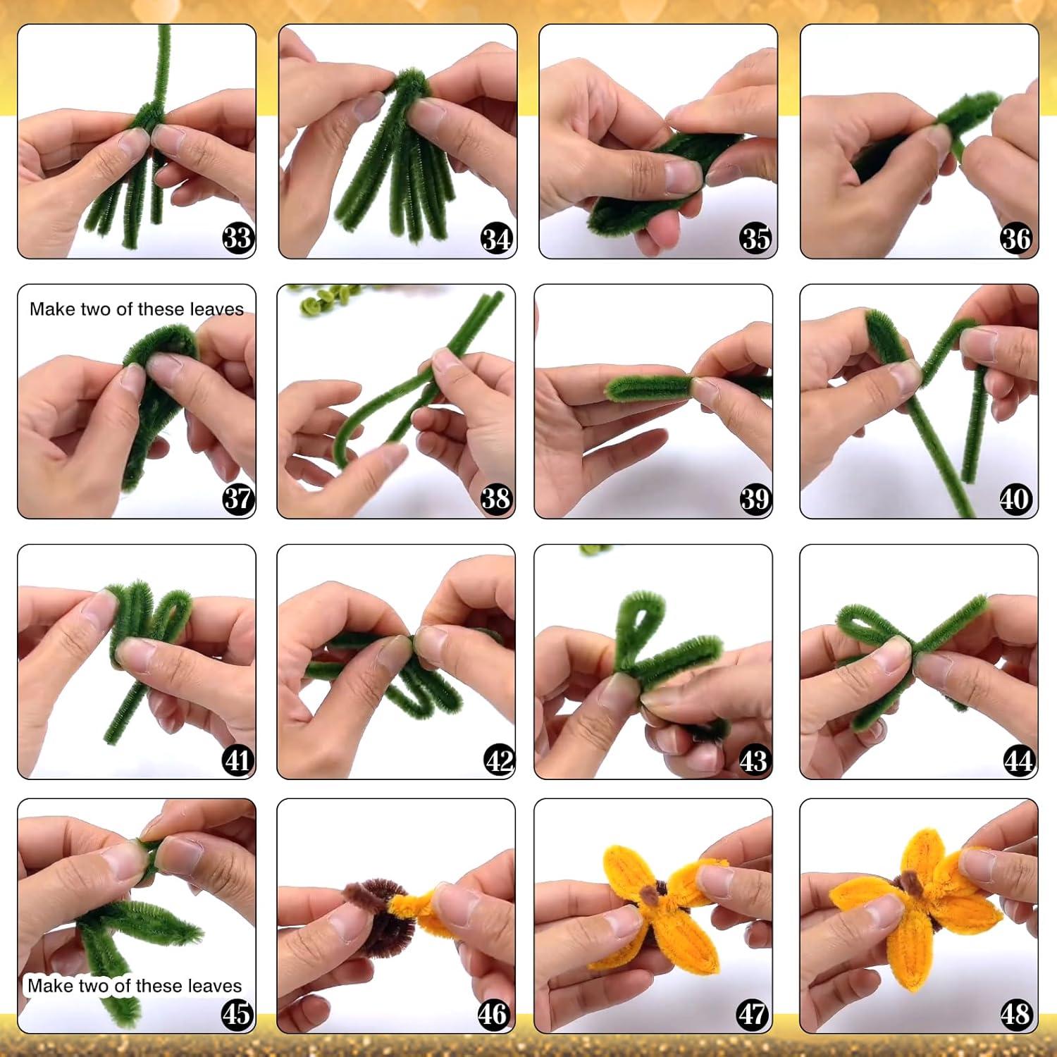 Kit de 200 Limpiapipas TOAOB para Manualidades DIY