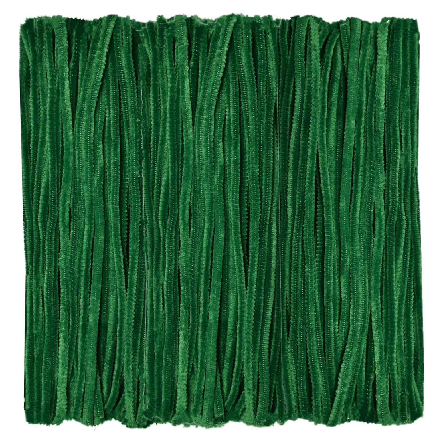 Limpiapipas Chenille Verde Oscuro 100 Piezas 30.48 cm