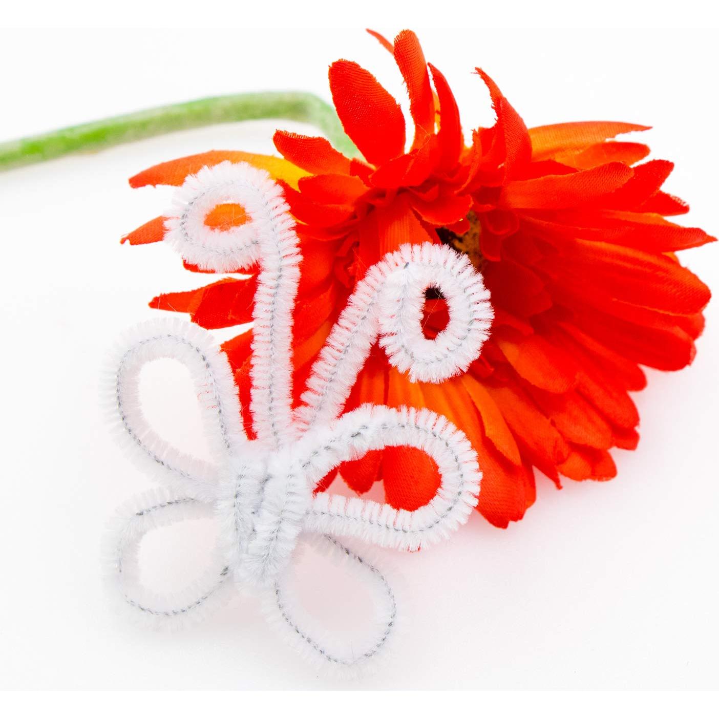 400 Limpiapipas Chenille Blancos Waycreat 6mm x 30cm Manualidades