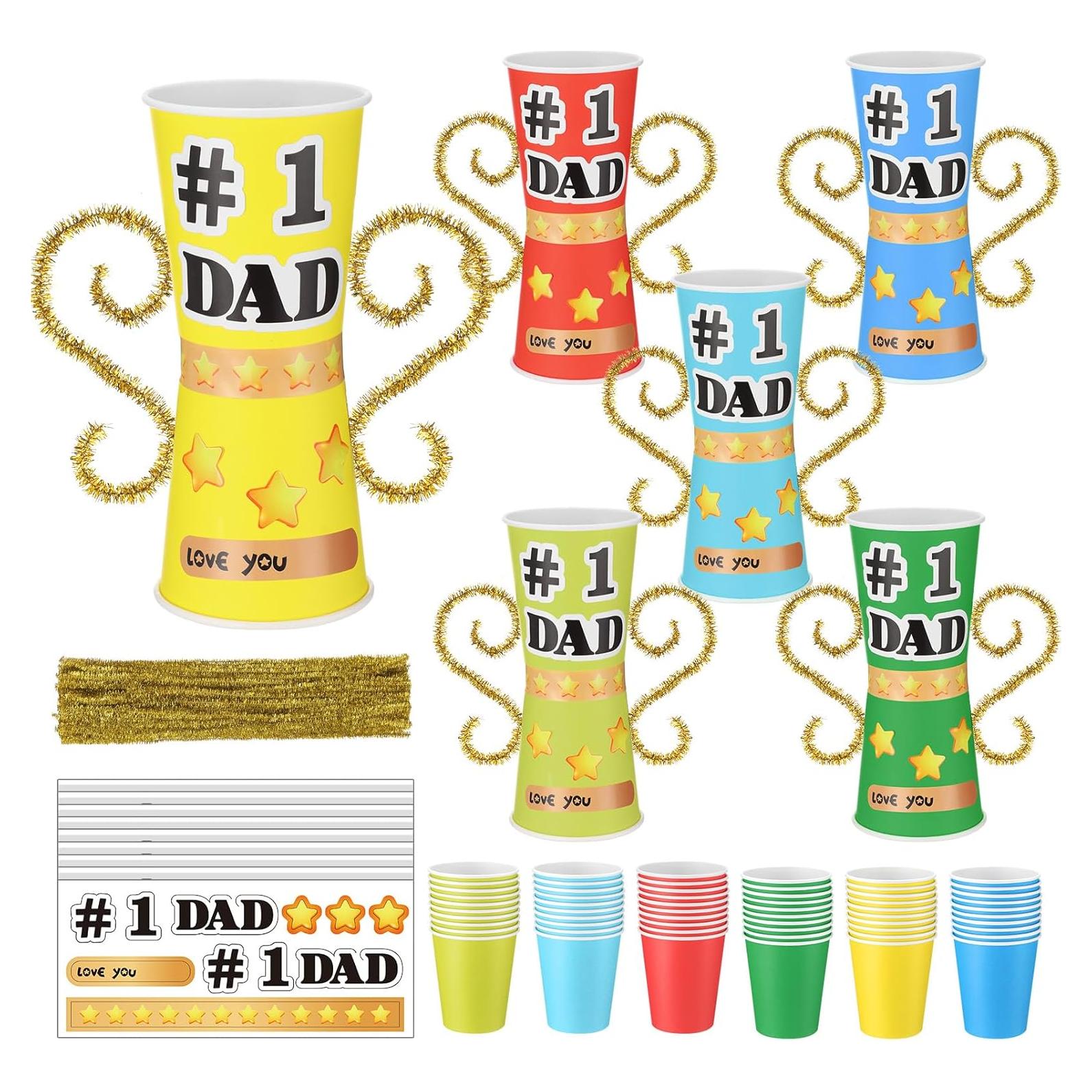 Hollowfly Kit de Manualidades Día del Padre - 30 Trofeos DIY