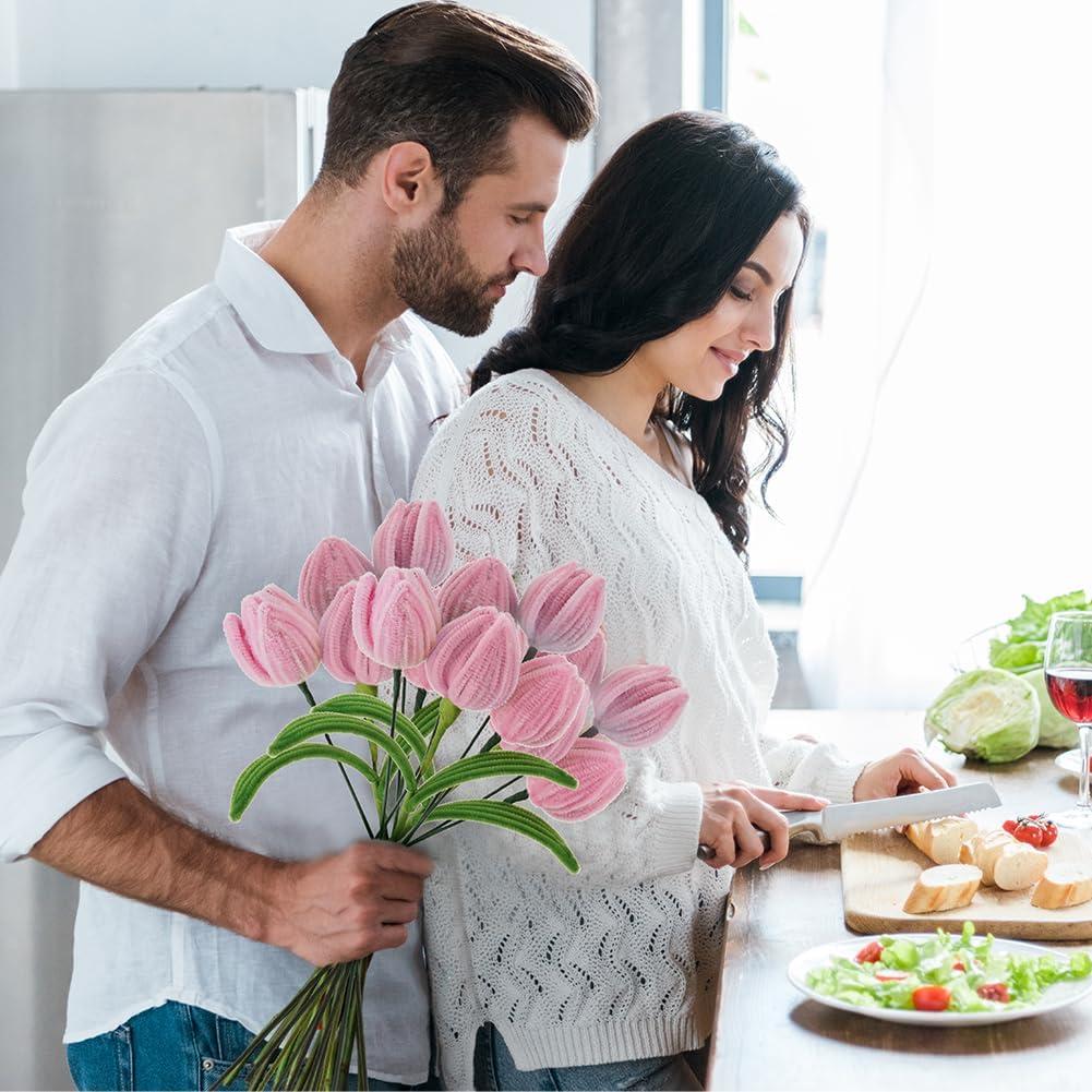 Limpiadores de Tubos Ainiv 200pcs Verde 30cm Manualidades DIY