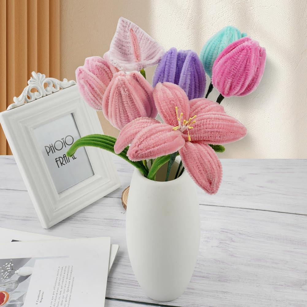 Limpiadores de Tubos Ainiv 200pcs Verde 30cm Manualidades DIY