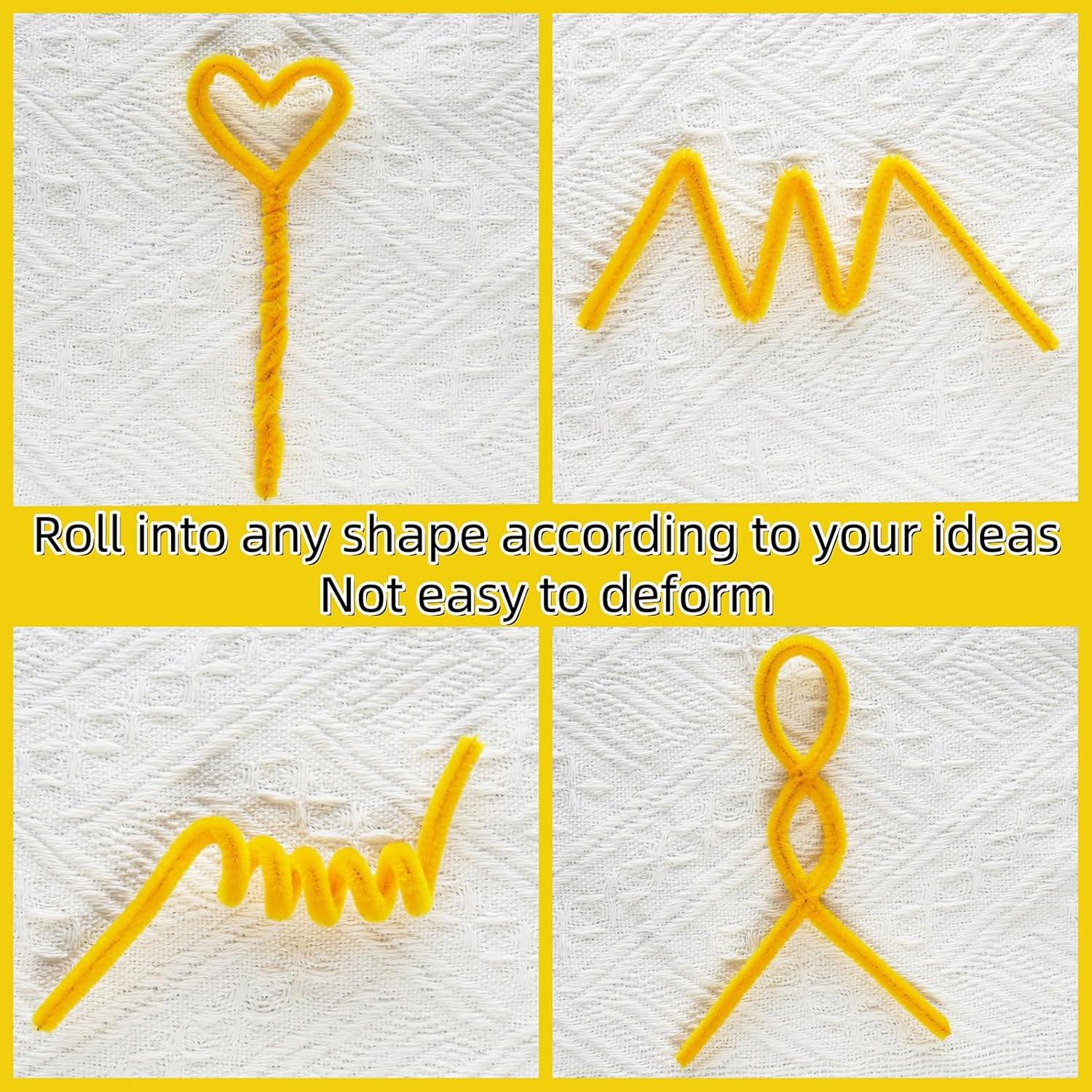 Limpiapipas Dorados Qirimoi 200 Pcs 15.24 cm Manualidades