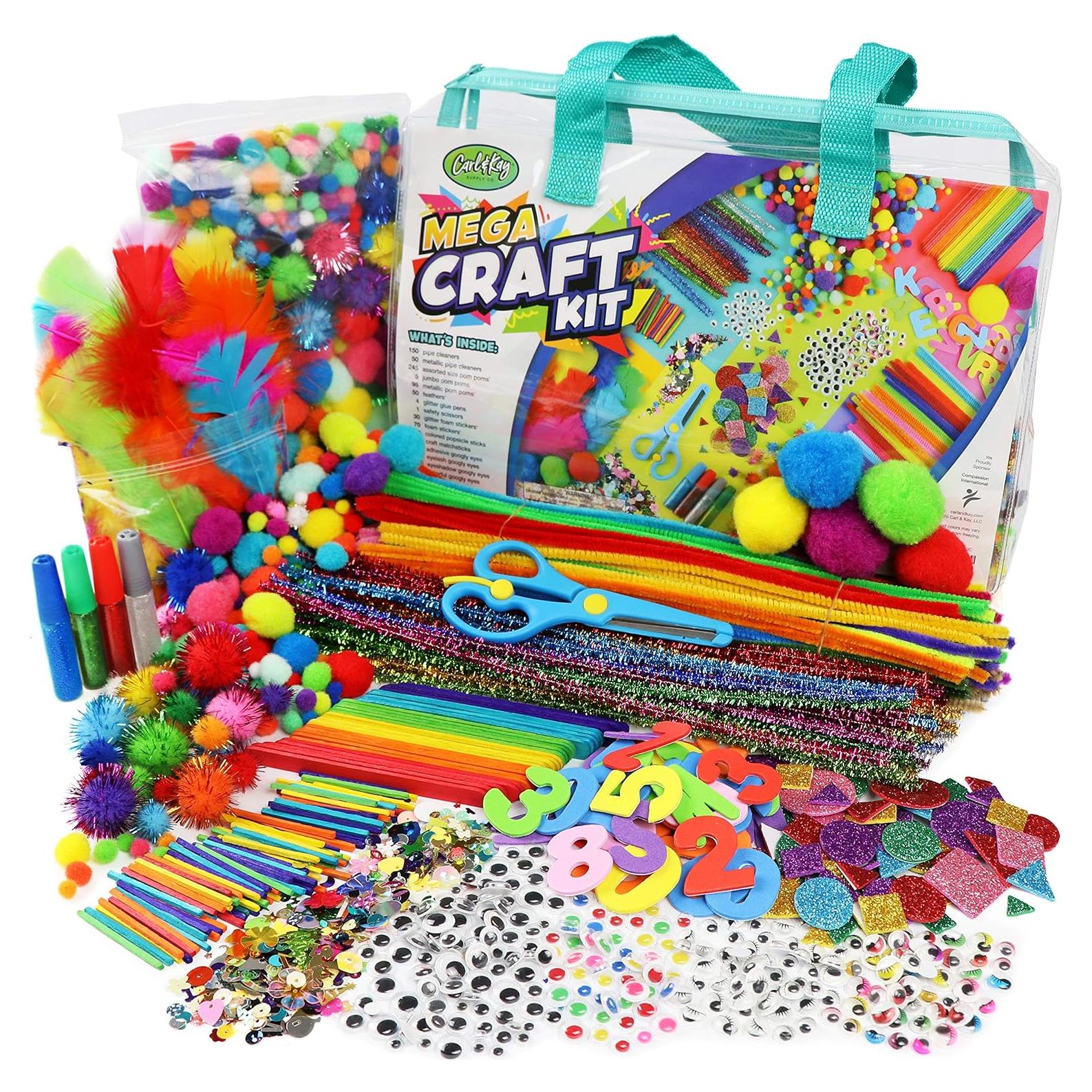 Kit de Manualidades Mega Carl & Kay - 1990 Piezas para Niños