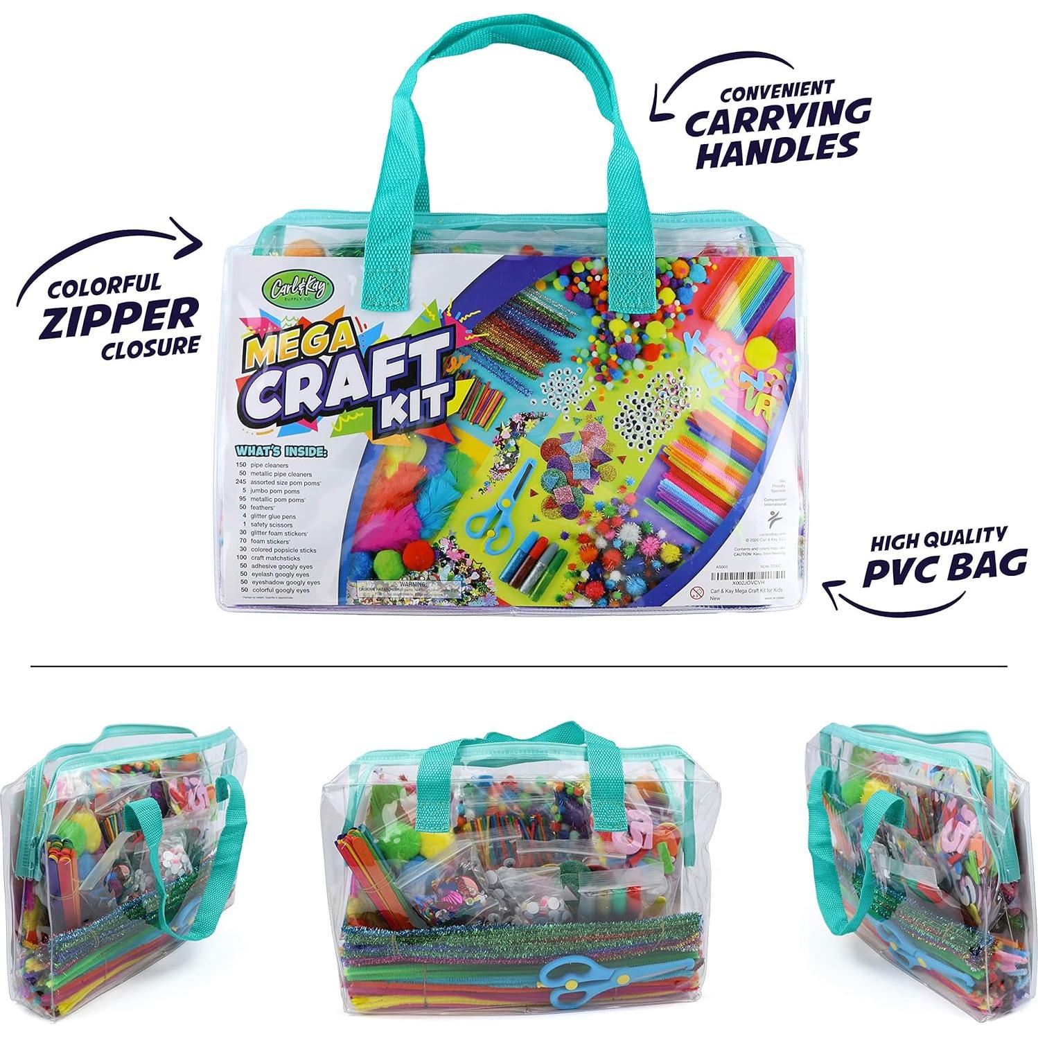 Kit de Manualidades Mega Carl & Kay - 1990 Piezas para Niños