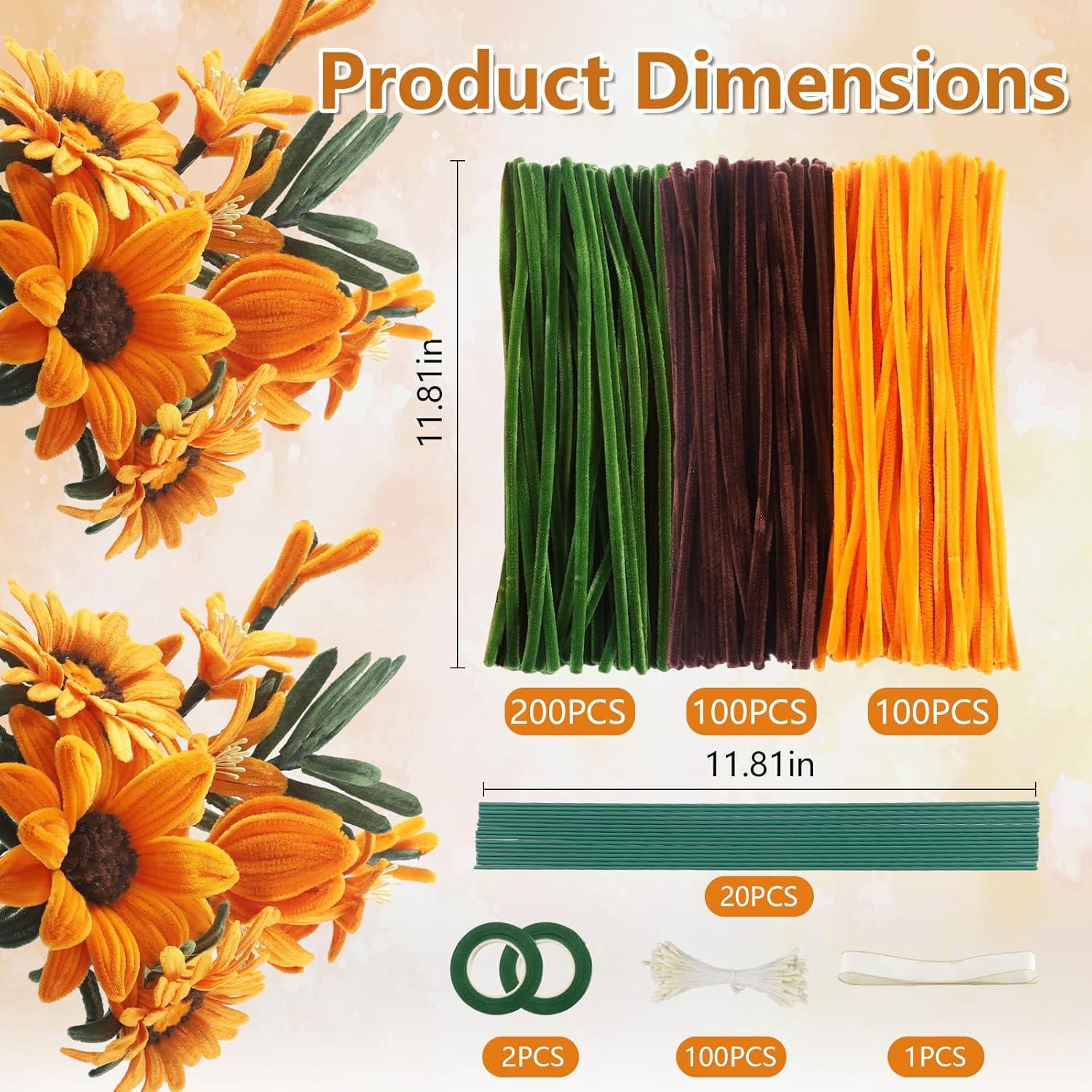 Kit de Limpiadores de Tubos Dorados Suzurana 400 Piezas Manualidades