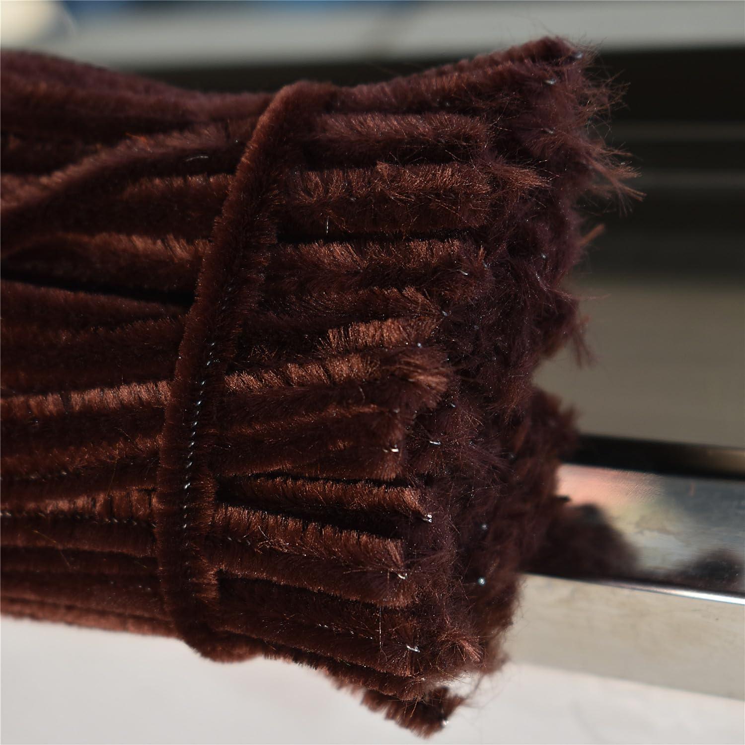 Limpiapipas Marrones GOTOONE 100 Piezas 30.48 cm Chenille