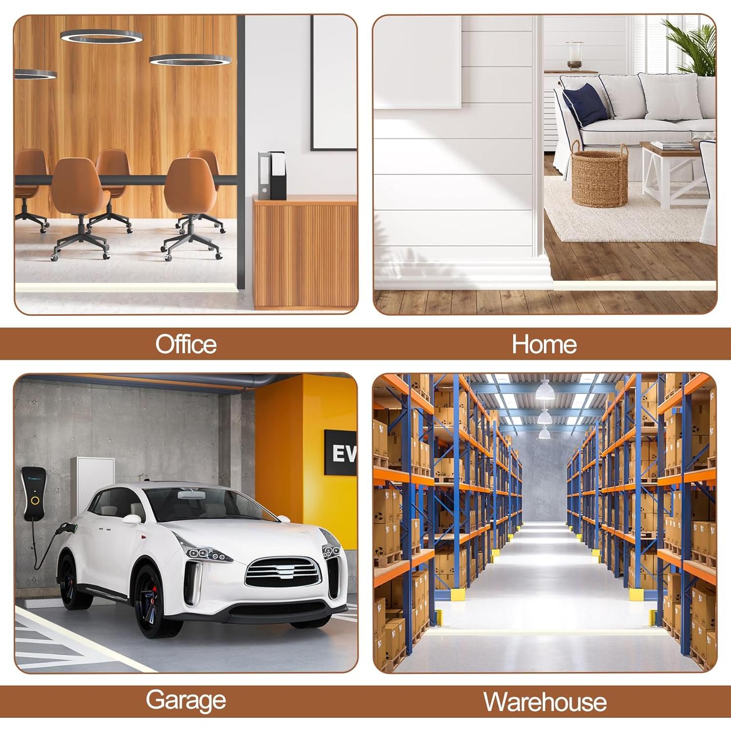 Cubierta de Suelo para Cables MYFAMIREA 10ft Beige PVC