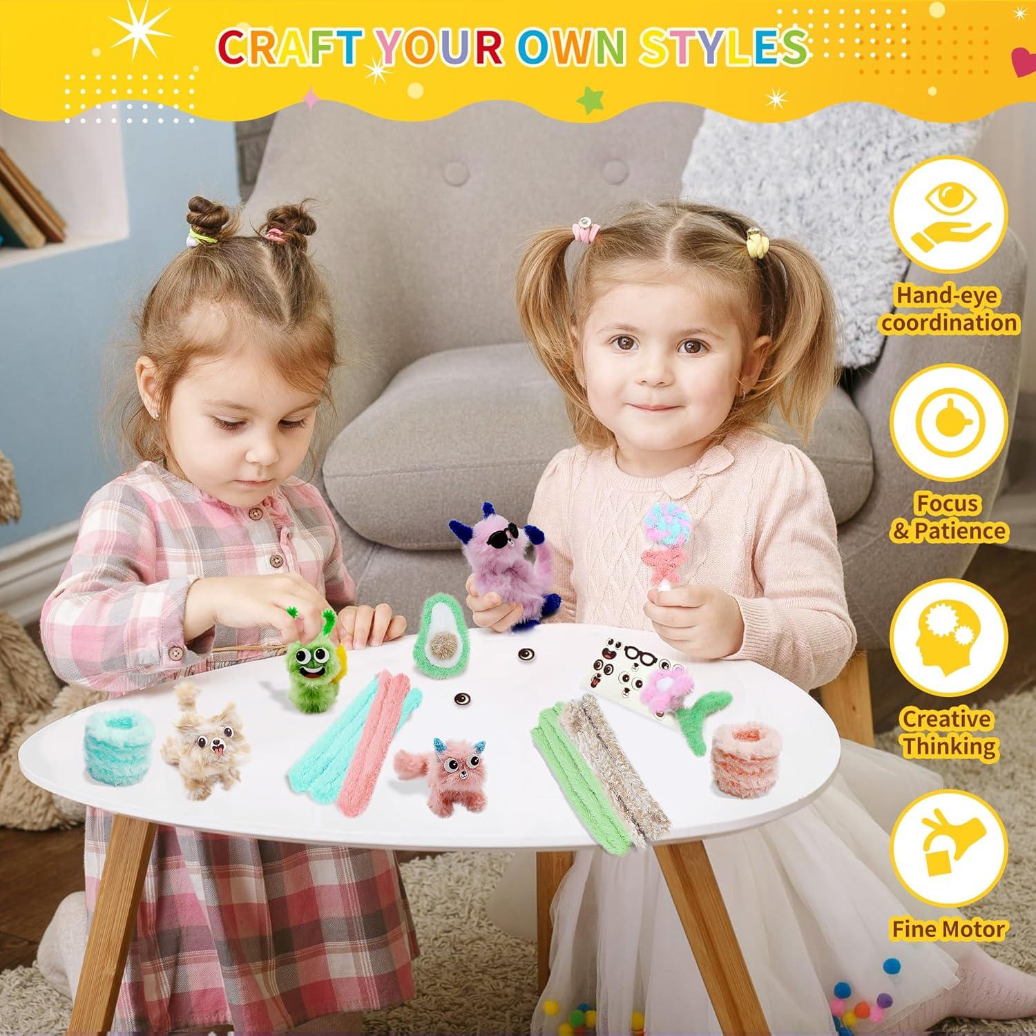 Kit de Manualidades 12 Limpiapipas Jumbo Chenille QY 1m