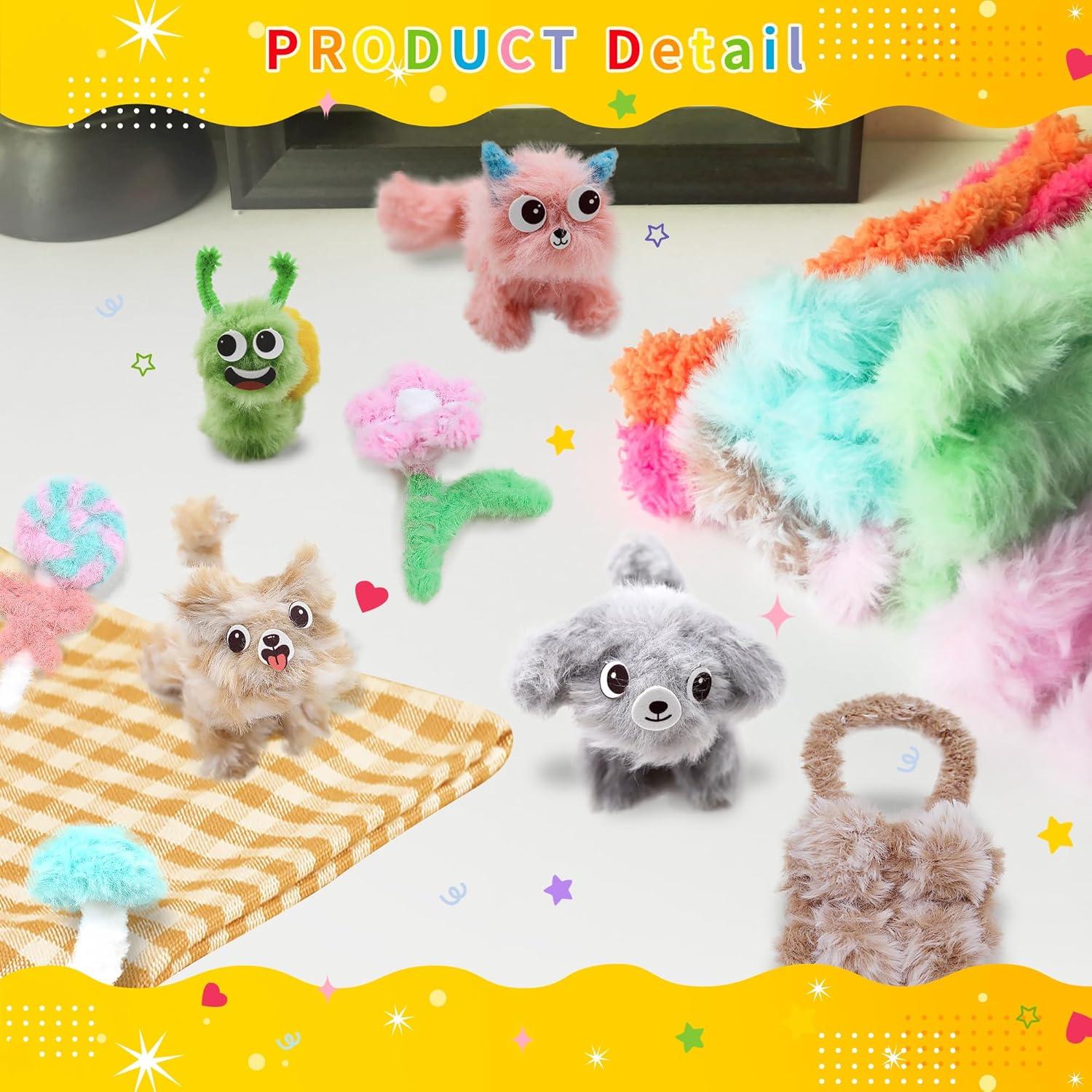 Kit de Manualidades 12 Limpiapipas Jumbo Chenille QY 1m