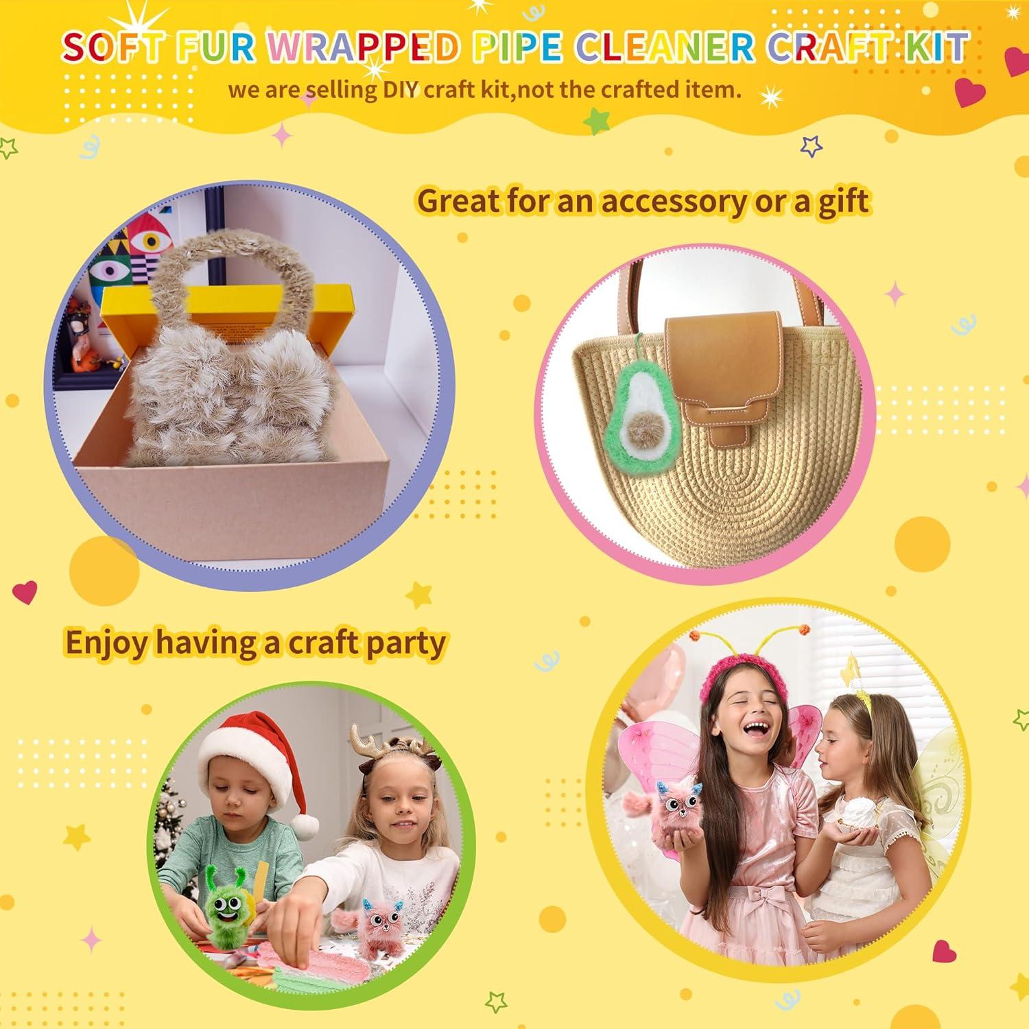 Kit de Manualidades 12 Limpiapipas Jumbo Chenille QY 1m