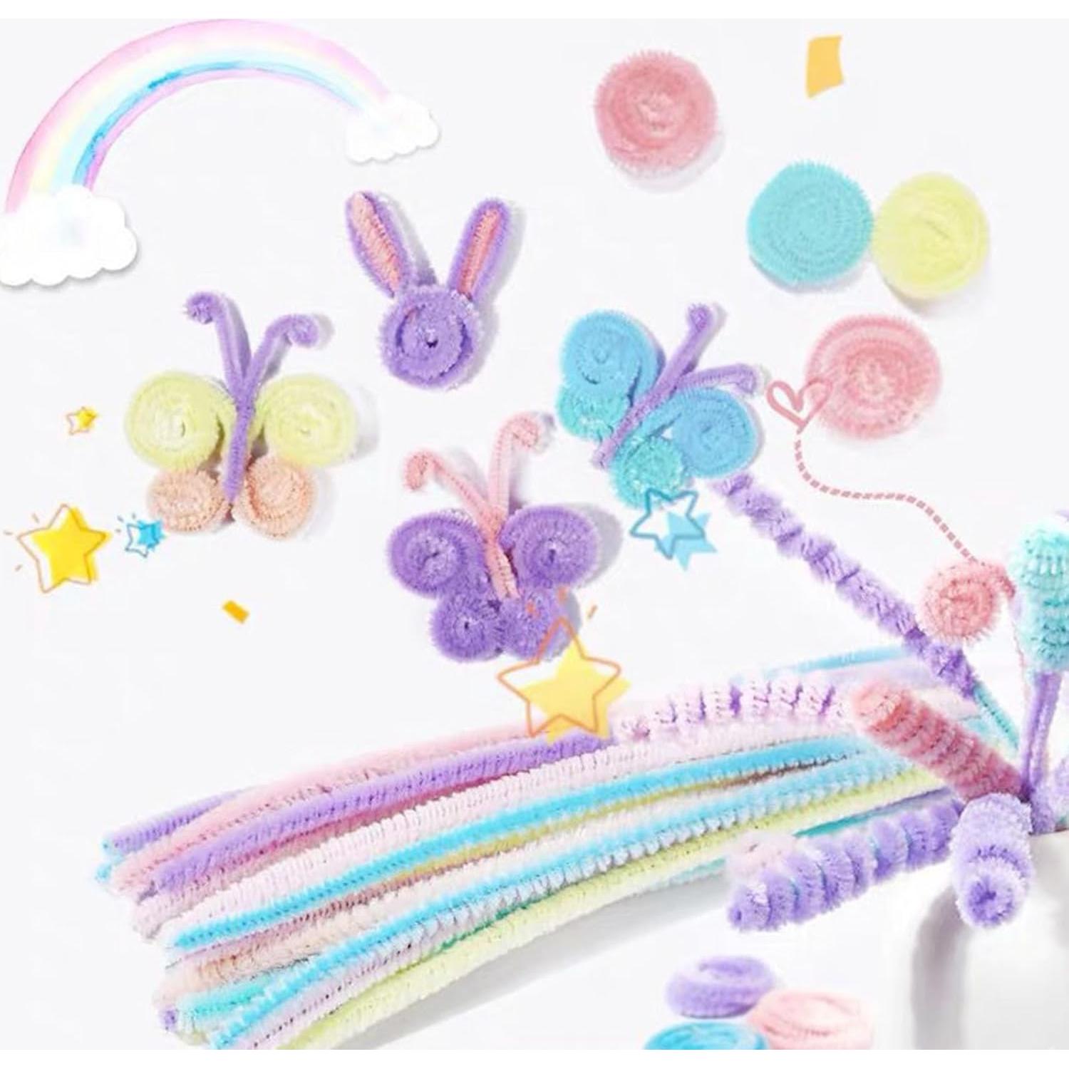 100 Limpiapipas Chenille Negros XIAOJING0 para Manualidades