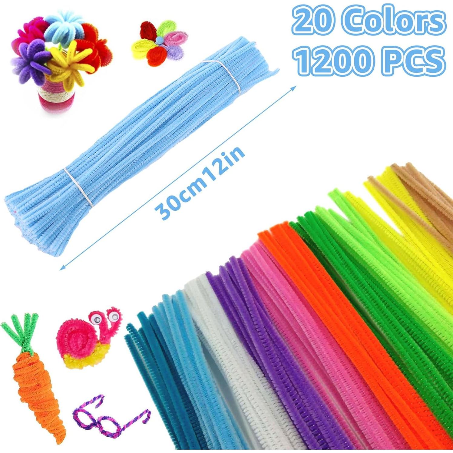 1200 Limpiapipas de Colores ACXFOND para Manualidades 30.48 cm