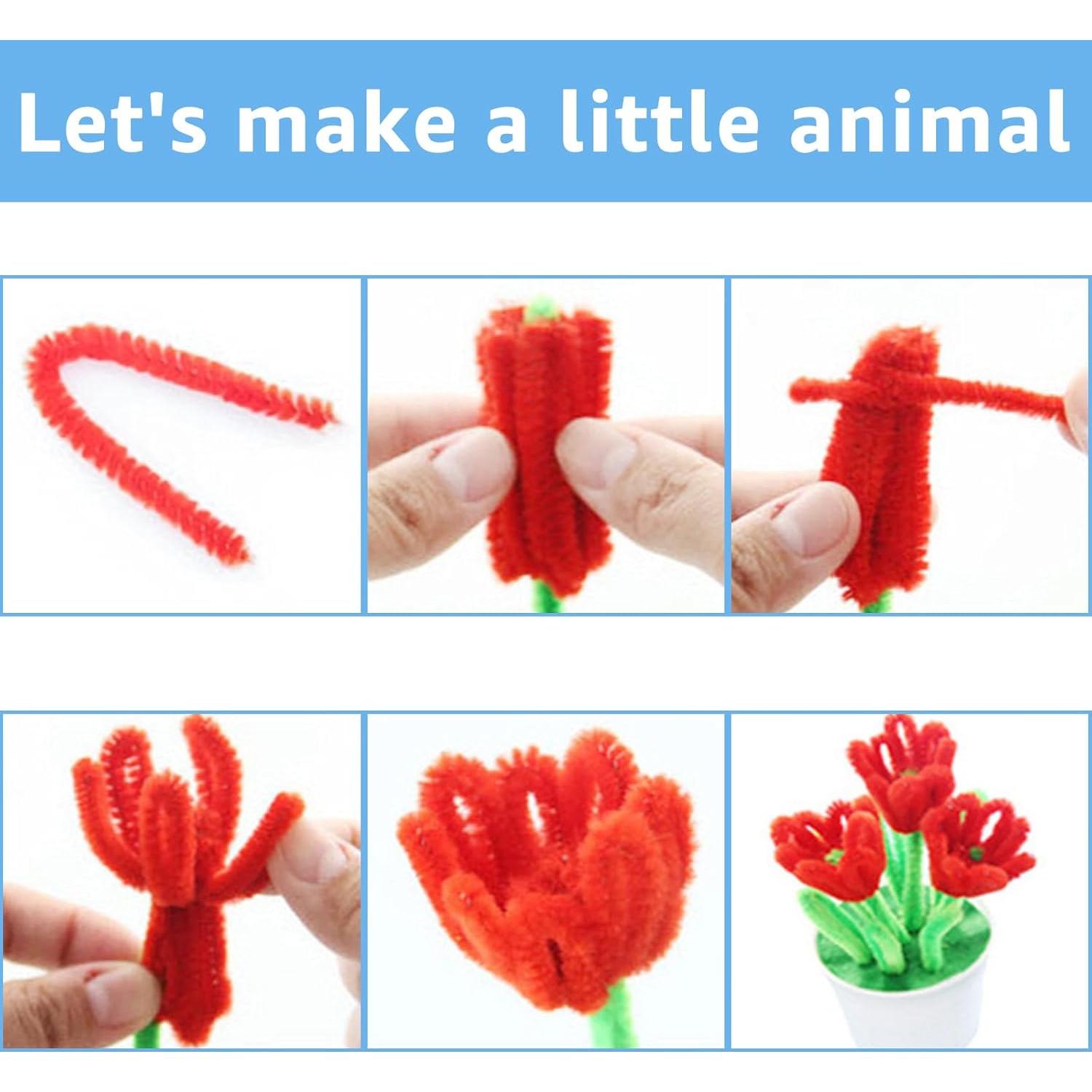 1200 Limpiapipas de Colores ACXFOND para Manualidades 30.48 cm