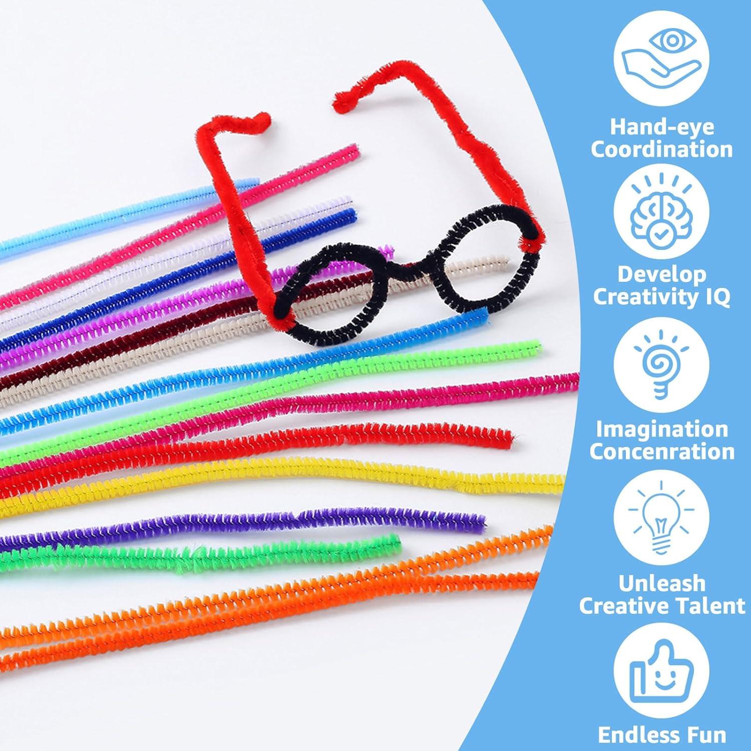 1200 Limpiapipas de Colores ACXFOND para Manualidades 30.48 cm