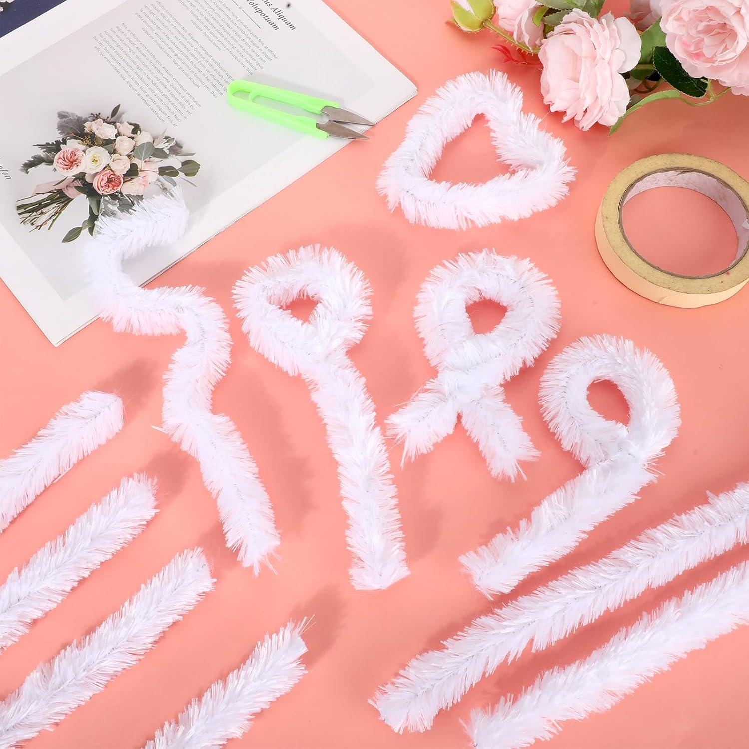 Limpiadores de Tubos Jumbo Hotop 30 Pcs 30mm Blancos Manualidades