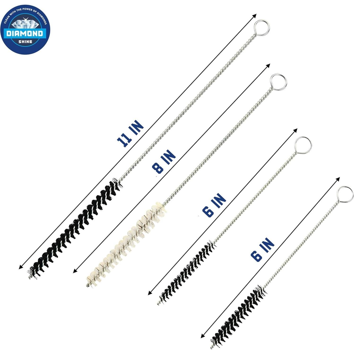 Juego de Cepillos de Limpieza 17 Piezas Diamond Shine