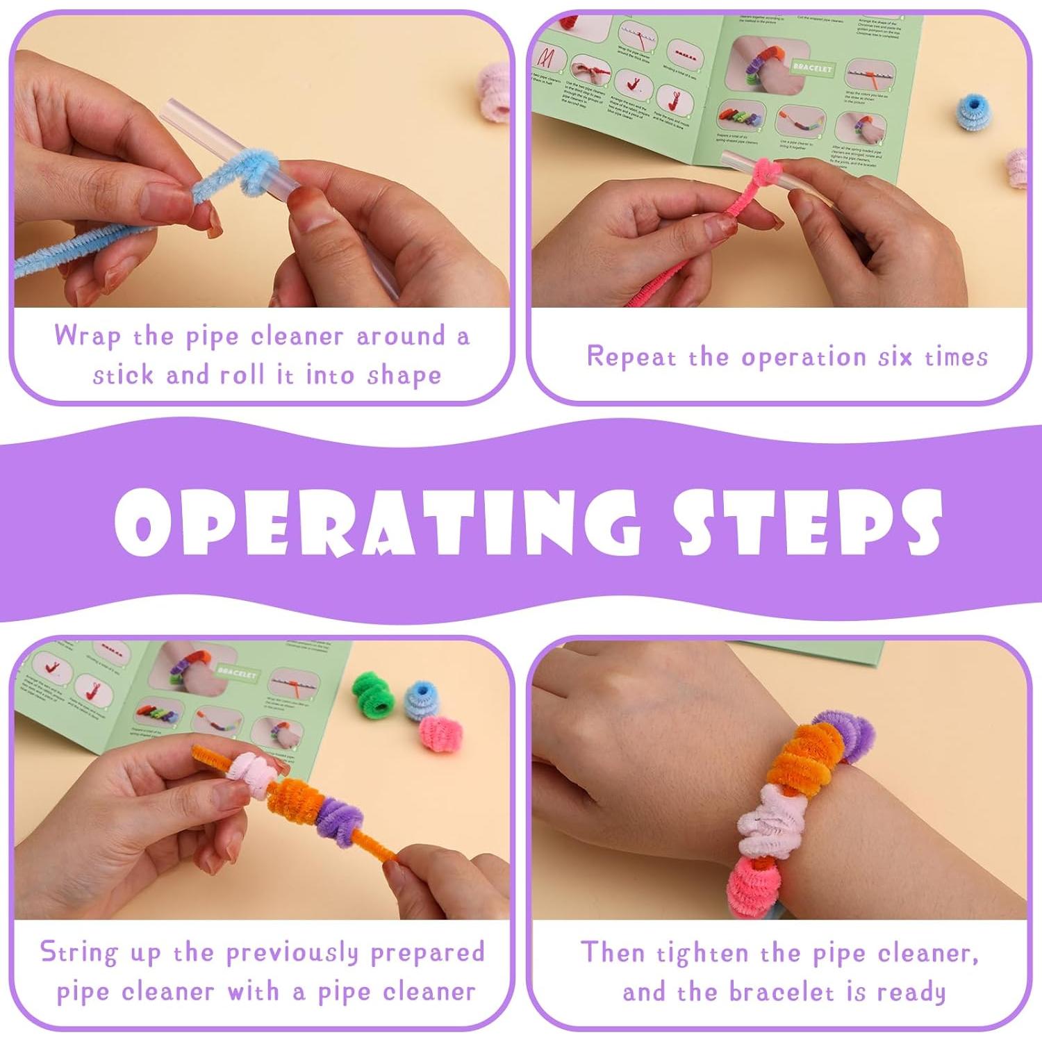 Limpiapipas Chenille Giwrmu 100 Piezas Púrpura para Manualidades