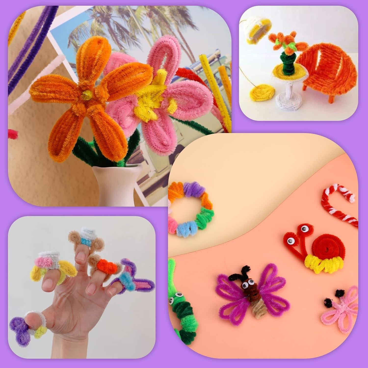 Limpiapipas Chenille Giwrmu 100 Piezas Púrpura para Manualidades