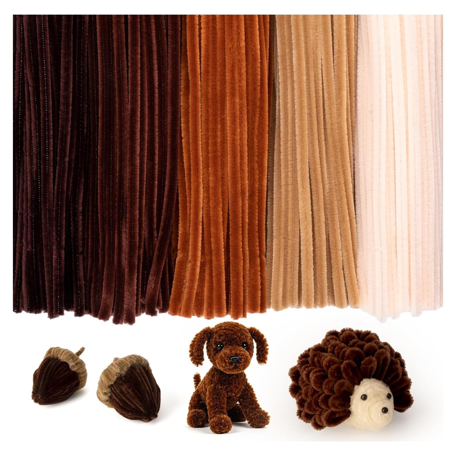 Limpiapipas Marrones Caydo 500 Piezas 30 cm Manualidades