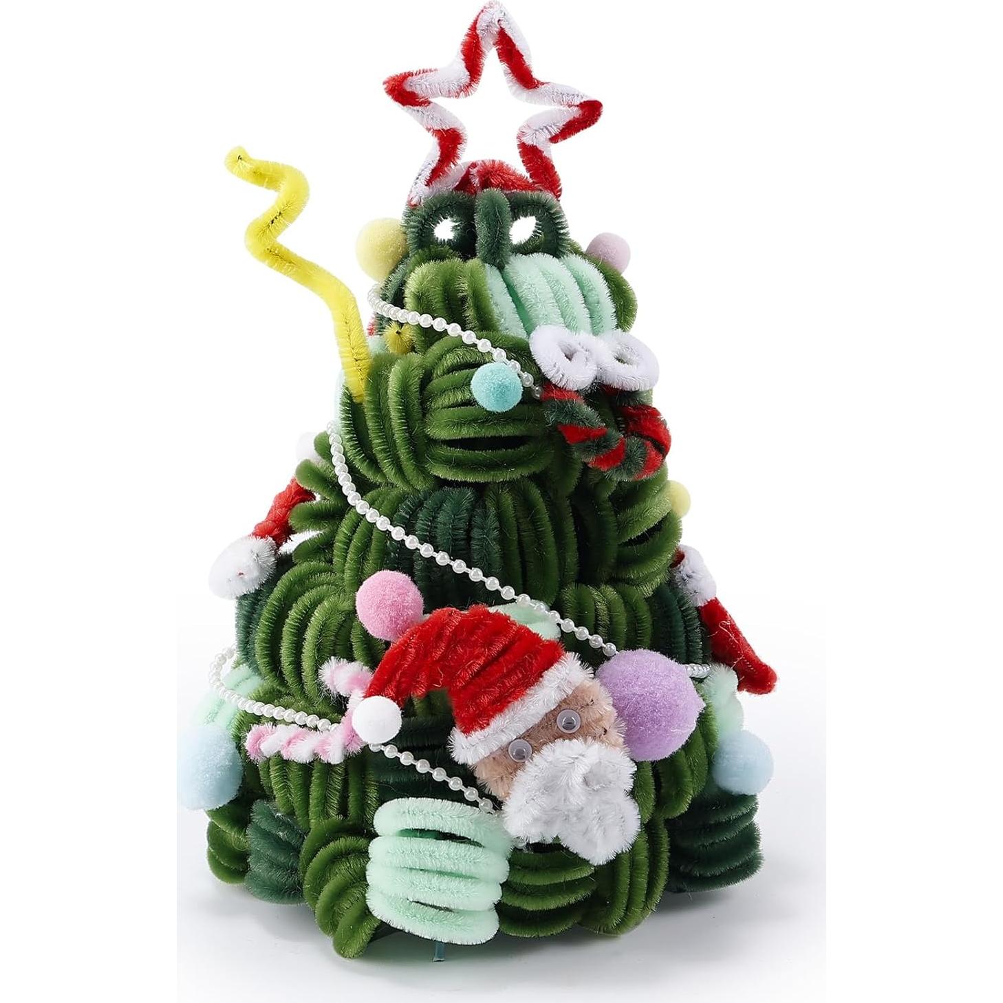 Caydo 300 Limpiapipas Verdes 6mm x 30cm para Manualidades