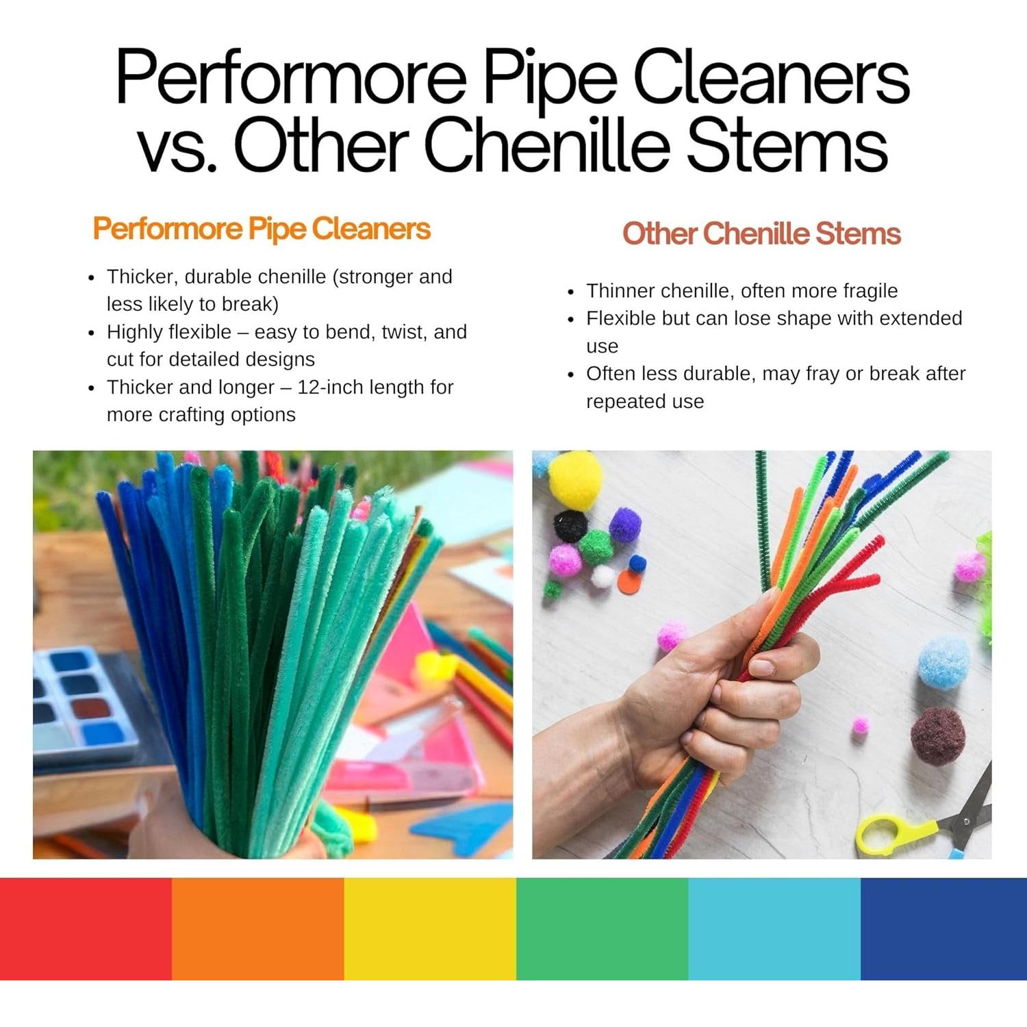 Set de Limpiapipas Coloridos Performore 350 Piezas 5mm