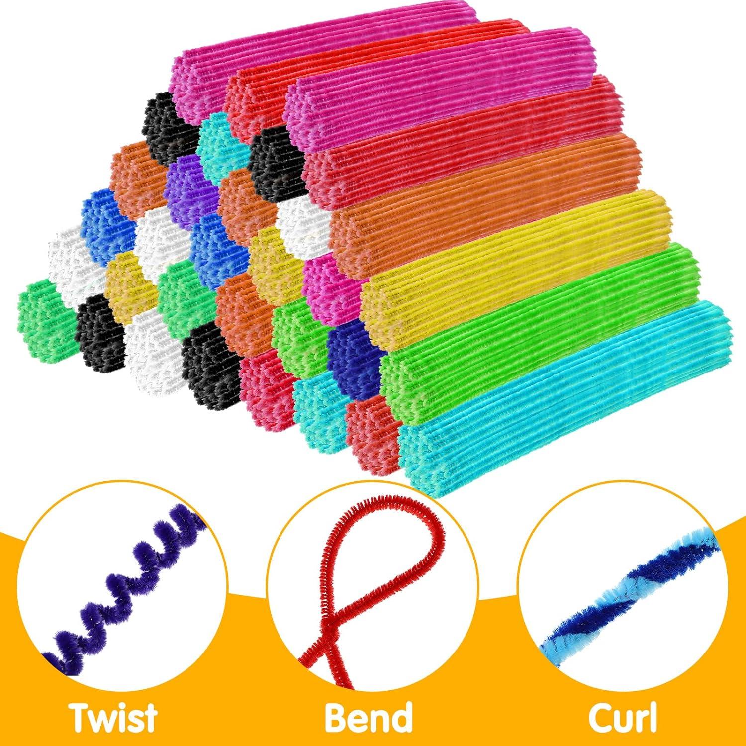 Kit de Manualidades Leitee 2500 Piezas Limpiapipas y Ojos Móviles