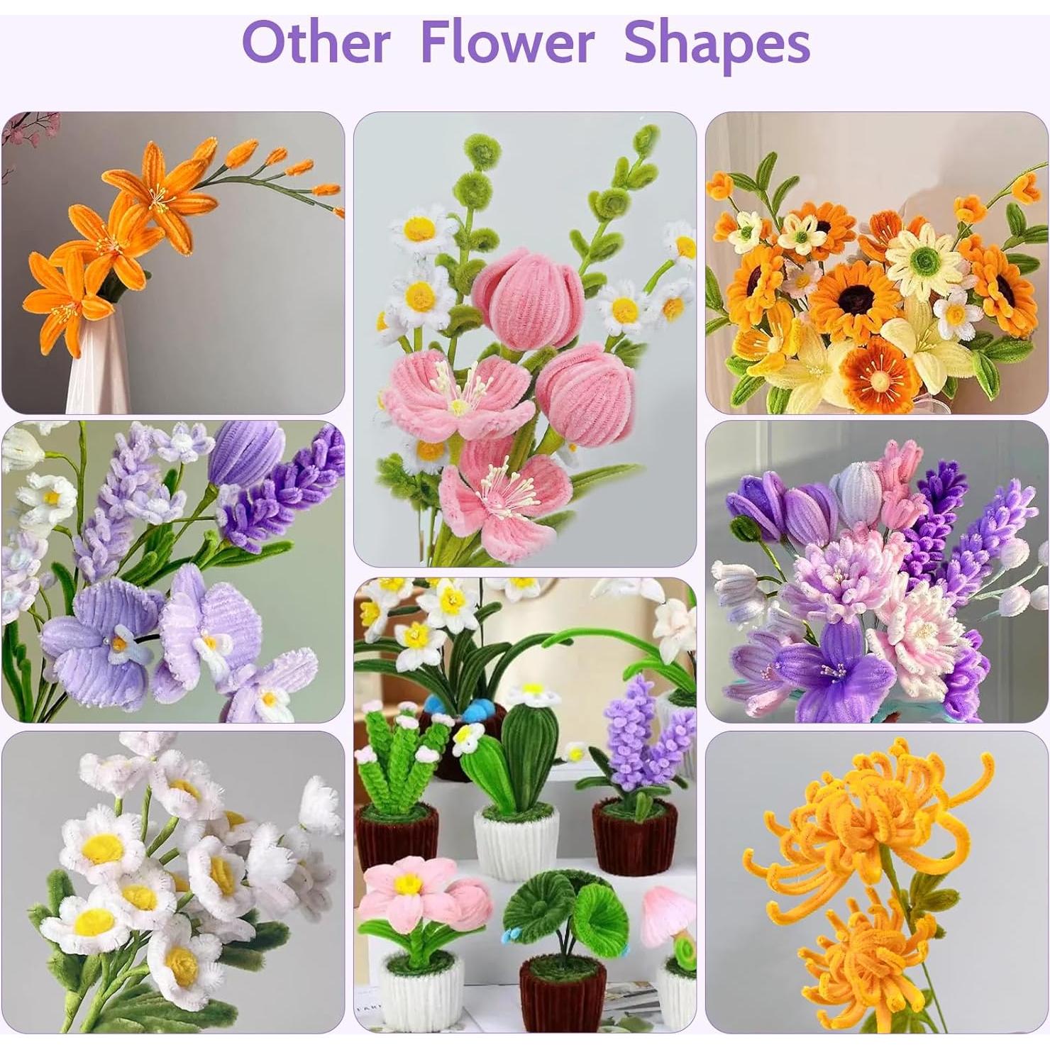 Kit de 800 Limpiadores de Tubos Chenille Beanicus - 13 Colores