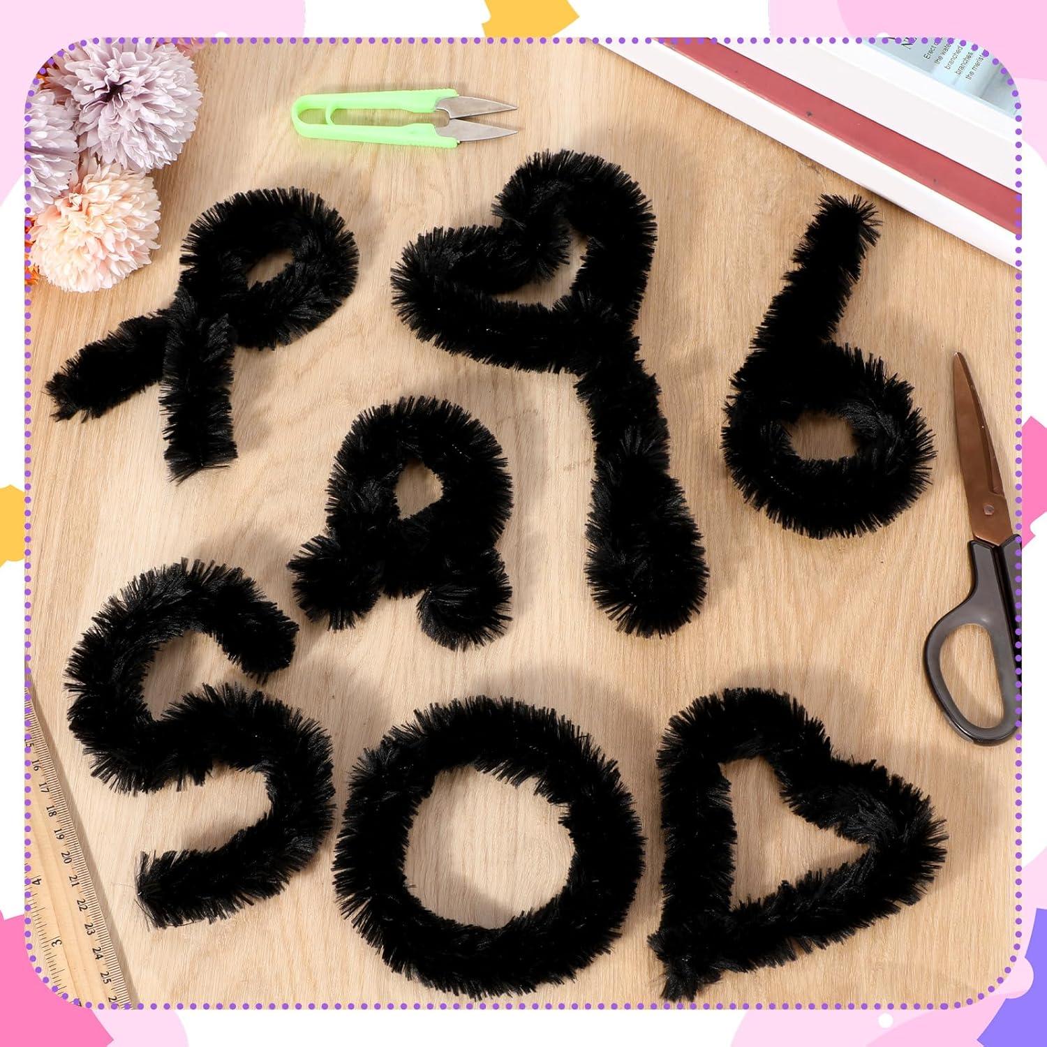 Limpiapipas Jumbo Hotop 60 Piezas 30mm Negros Manualidades