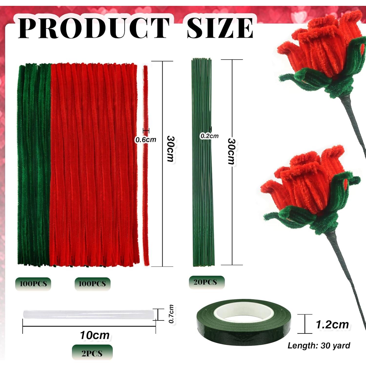 Kit de Limpiapipas TOAOB 200pcs para Manualidades DIY Flores