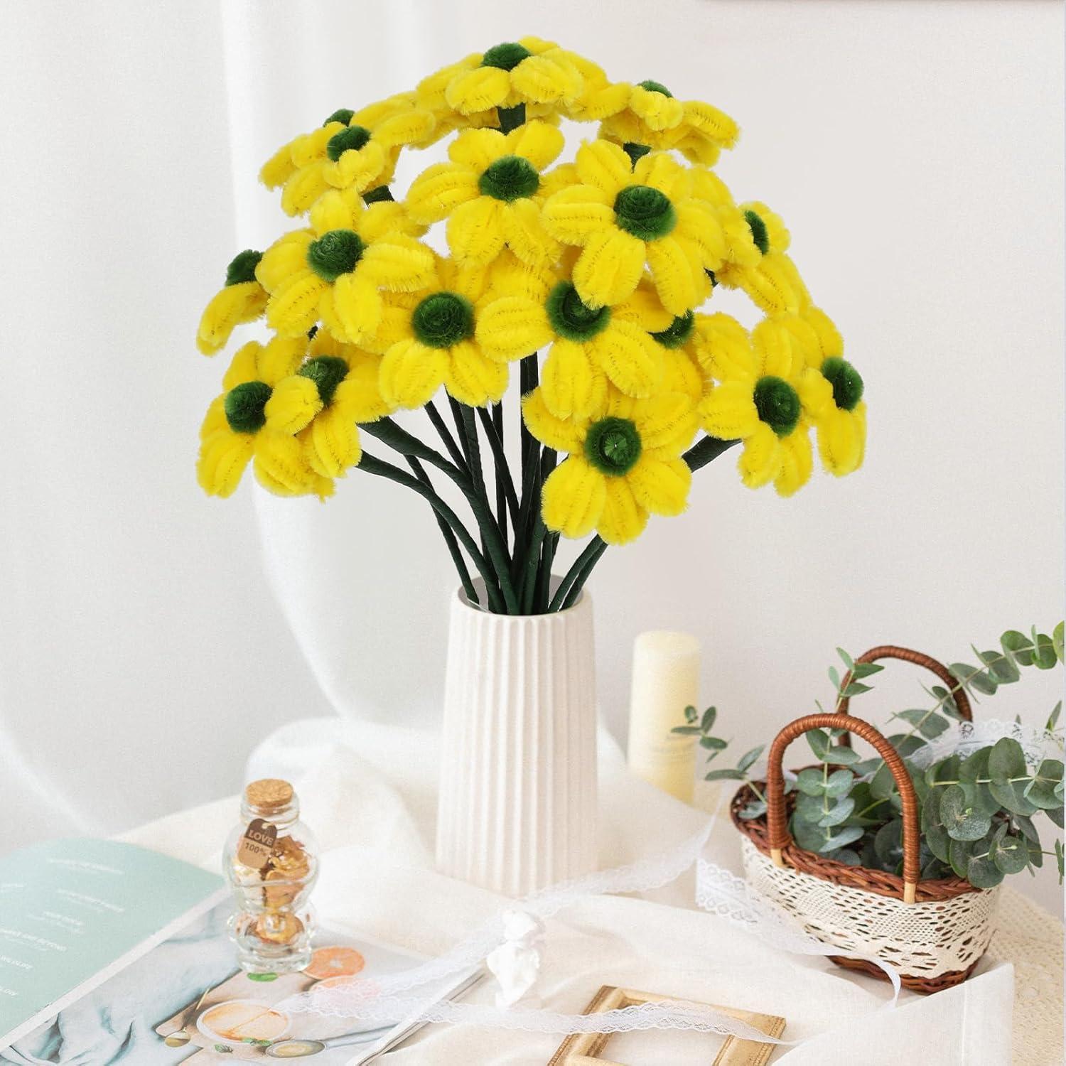 Kit de Manualidades de Flores Iuuidu 250PCS Limpiadores de Tubos