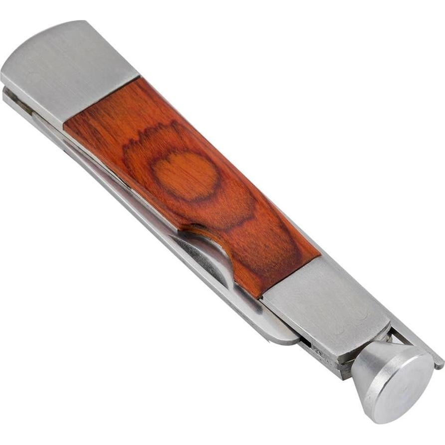 Juego de Herramientas de Limpieza 3 en 1 BeeSpring - Acero Inoxidable y Madera de Rosa