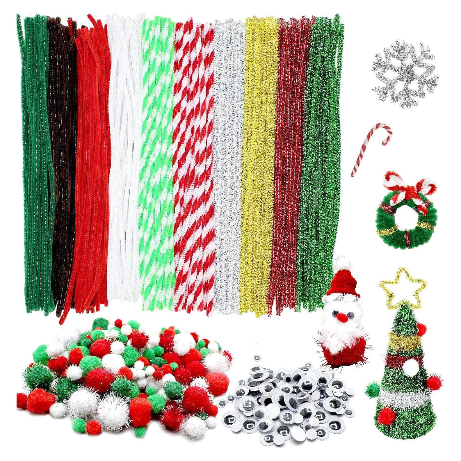 Set de Manualidades Navidad CH HAICHENG 500 Piezas Limpiapipas
