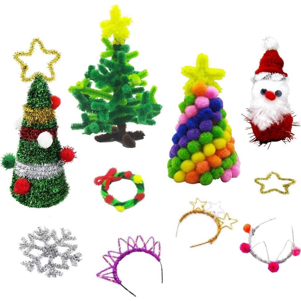 Set de Manualidades Navidad CH HAICHENG 500 Piezas Limpiapipas