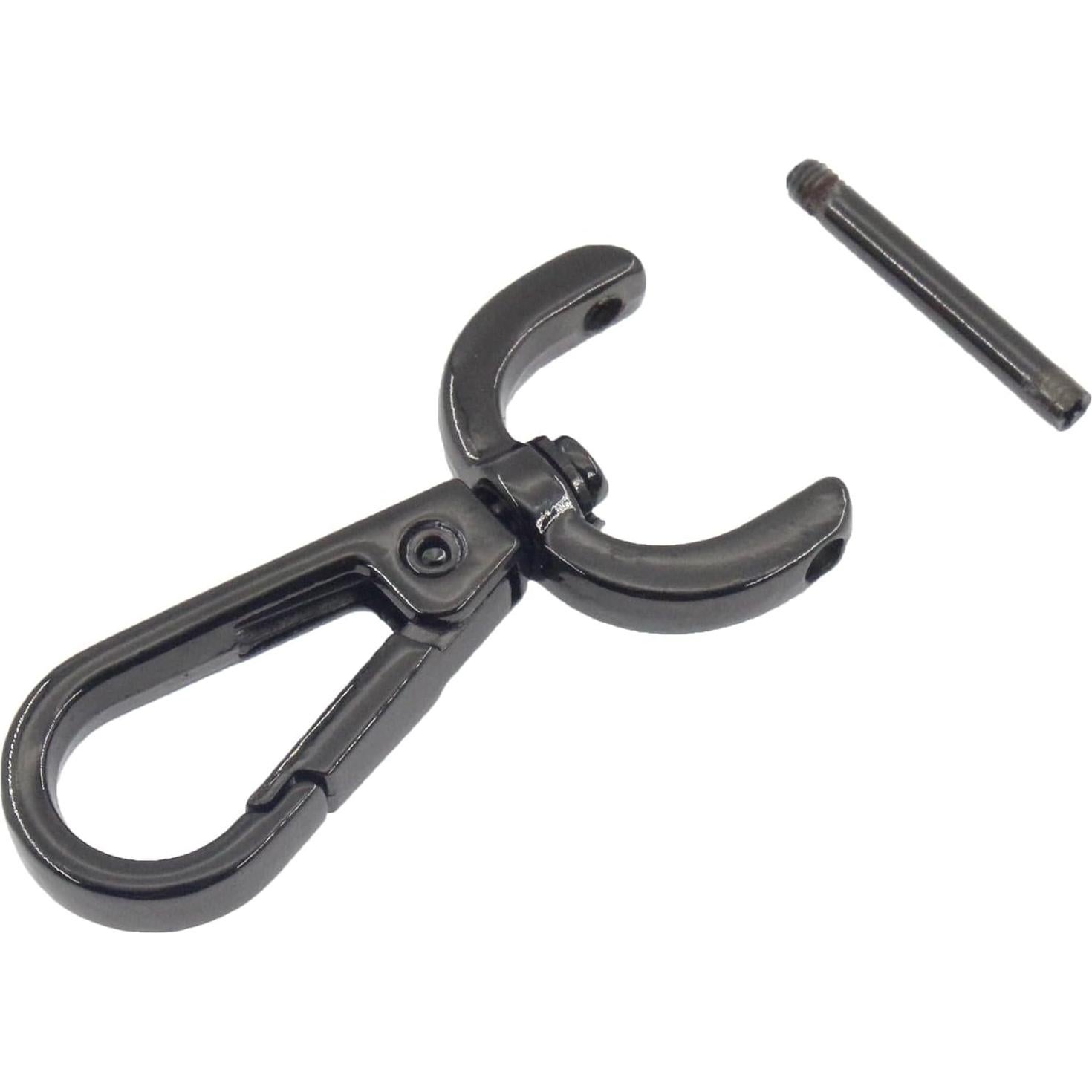 4 Ganchos de Cierre Giratorios SAFYY 3.8 cm Gunmetal