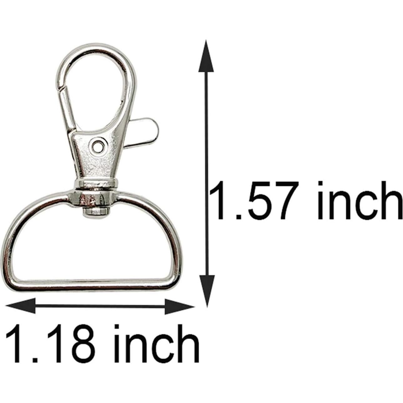 Ganchos Giratorios de Metal Hulless 40 Pcs 2.54 cm para Manualidades