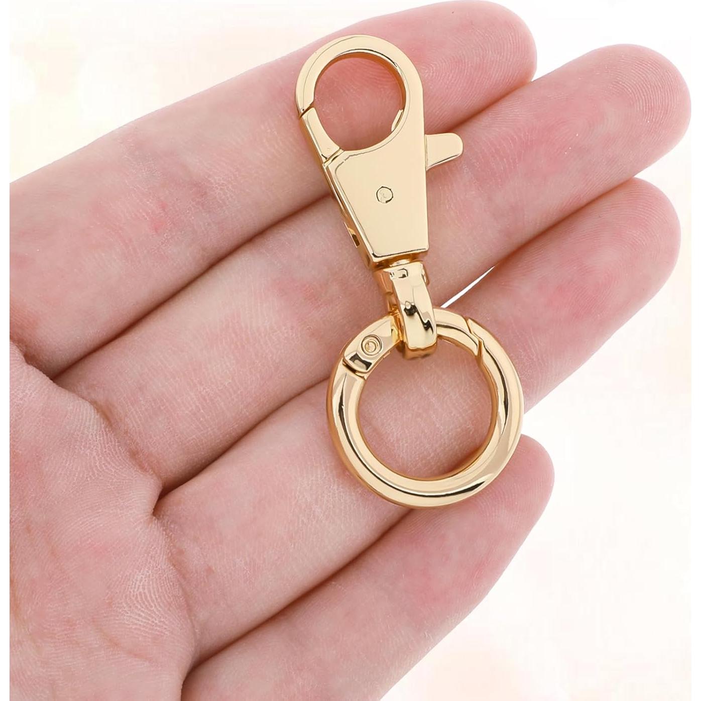 Clip de Llavero Dorado FdcLixuvol - 4 Piezas de Metal