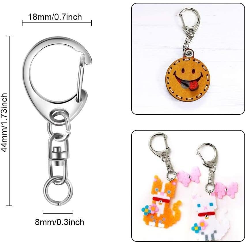 Cierres de Langosta Roctee 50 Piezas Plata para Llaveros