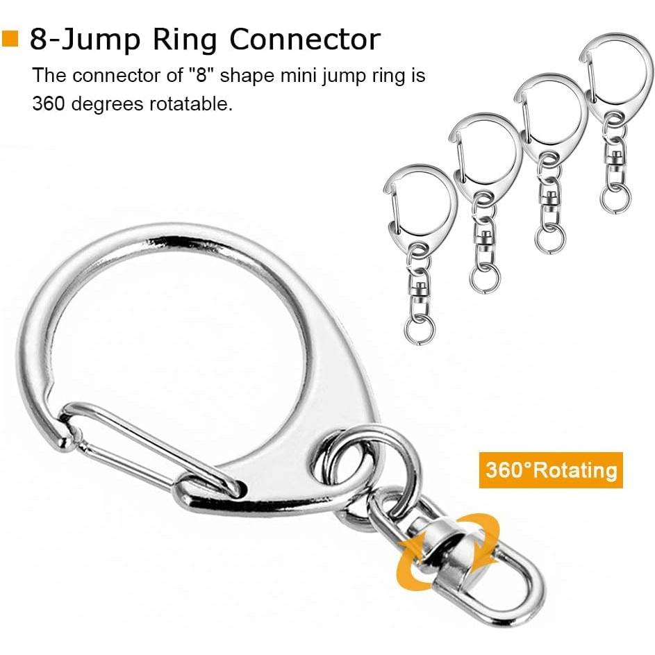 Cierres de Langosta Roctee 50 Piezas Plata para Llaveros