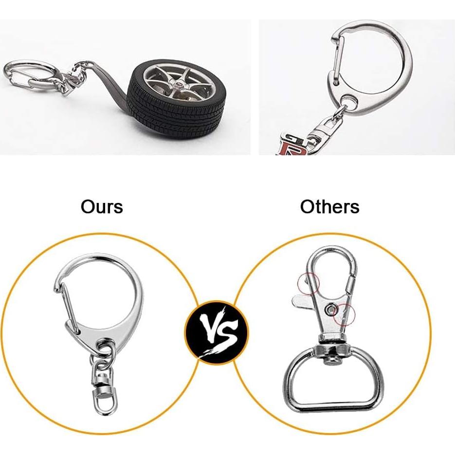 Cierres de Langosta Roctee 50 Piezas Plata para Llaveros