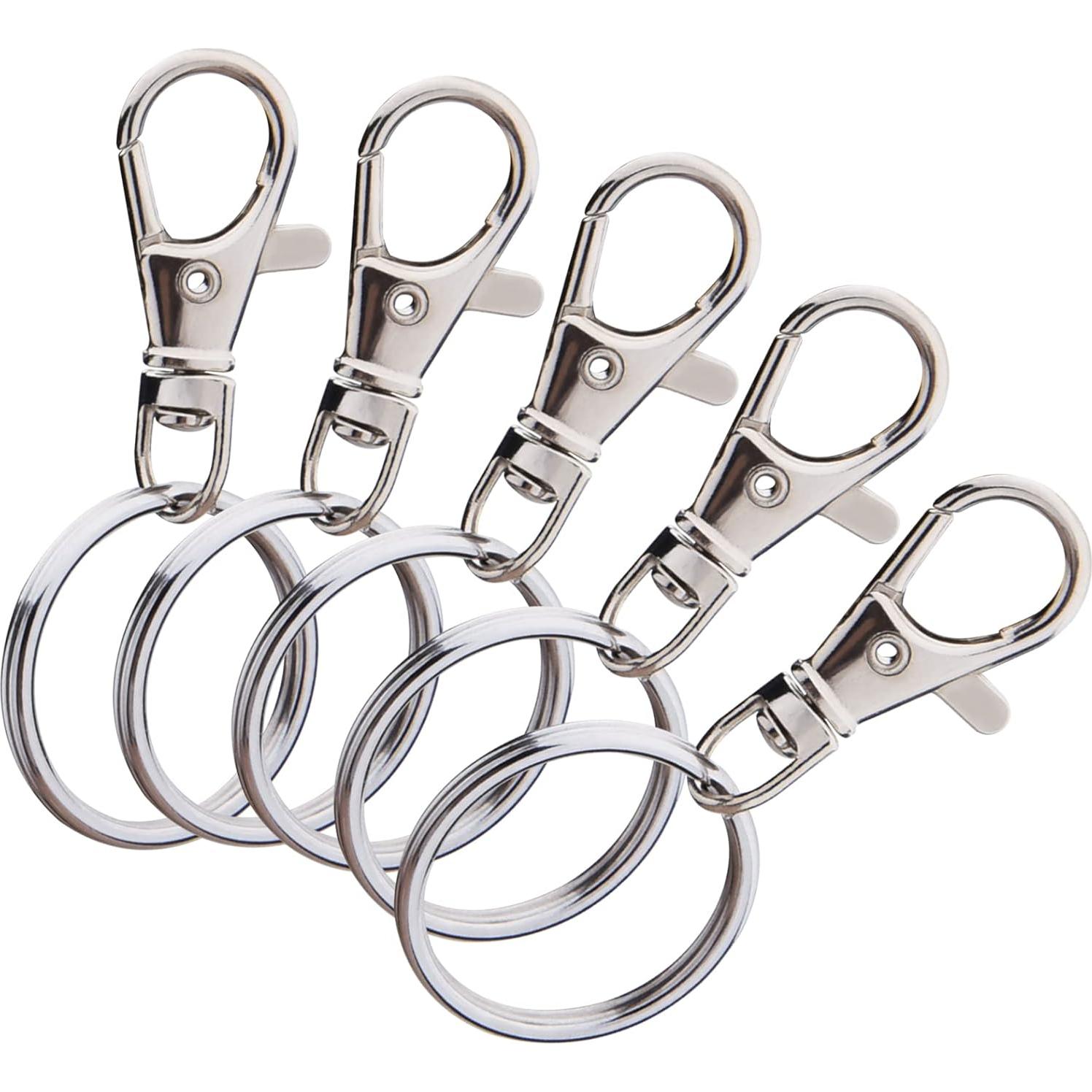 Ganchos giratorios de metal Hapeper 60 piezas para llaveros